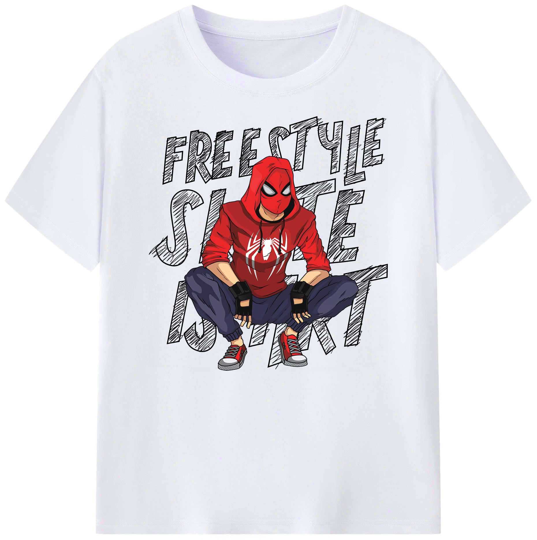 （画像用） Spider Man スパイダーマン 綿100％ メンズ半袖Tシャツ｜肌触りやわらか＆通気性