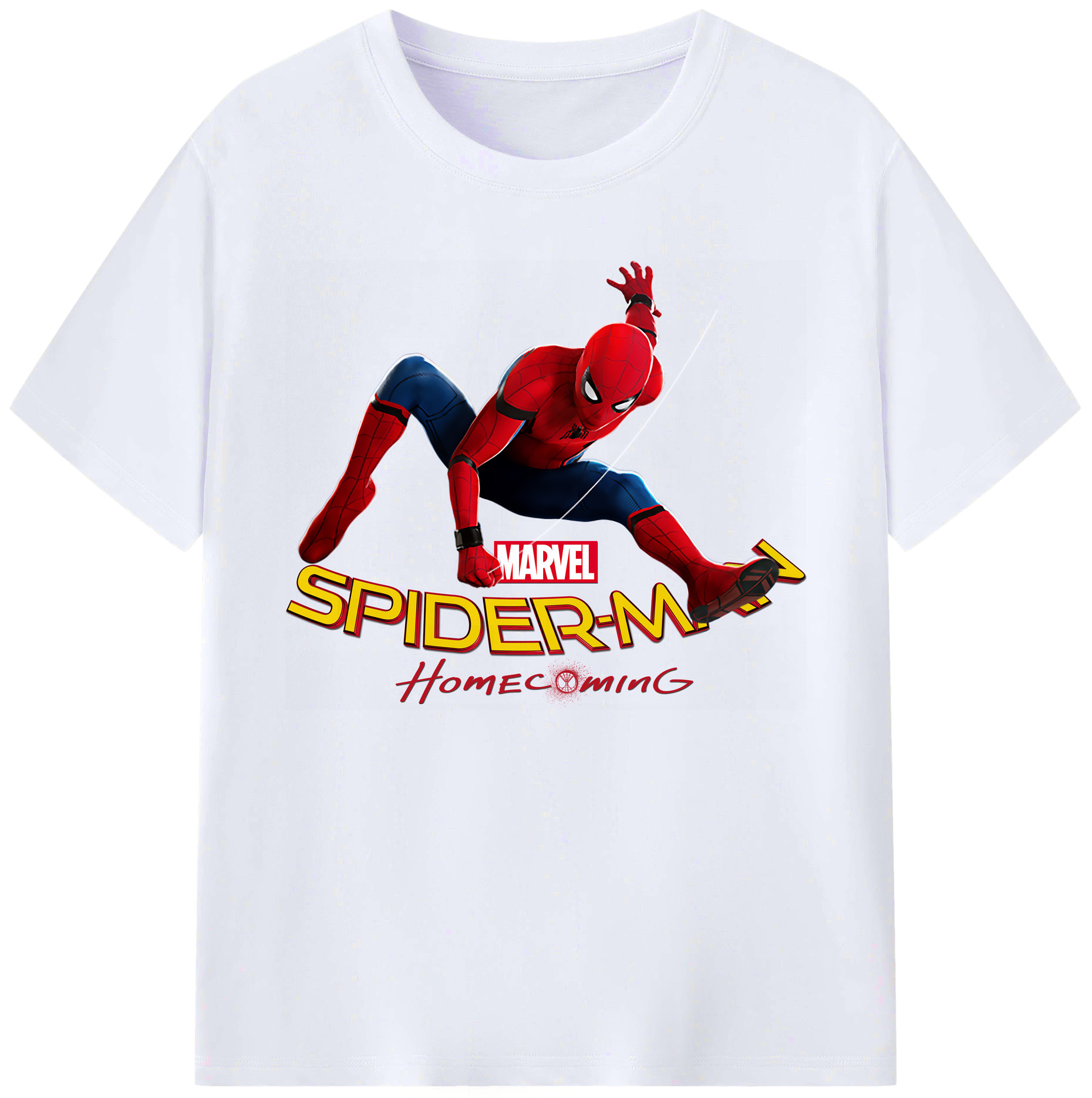 （画像用） Spider Man スパイダーマン 綿100％ メンズ半袖Tシャツ｜肌触りやわらか＆通気性