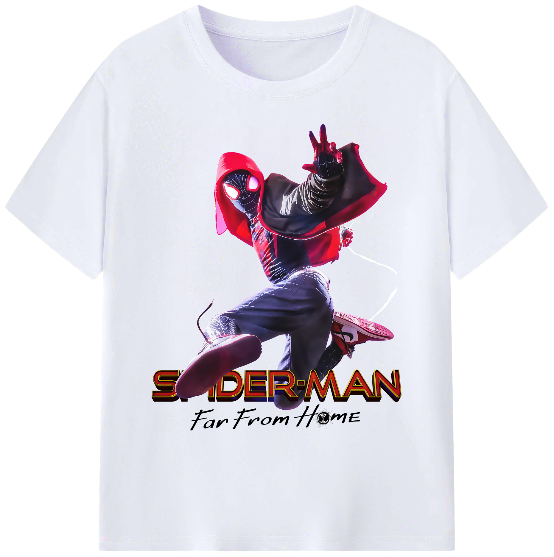 （画像用） Spider Man スパイダーマン 綿100％ メンズ半袖Tシャツ｜肌触りやわらか＆通気性