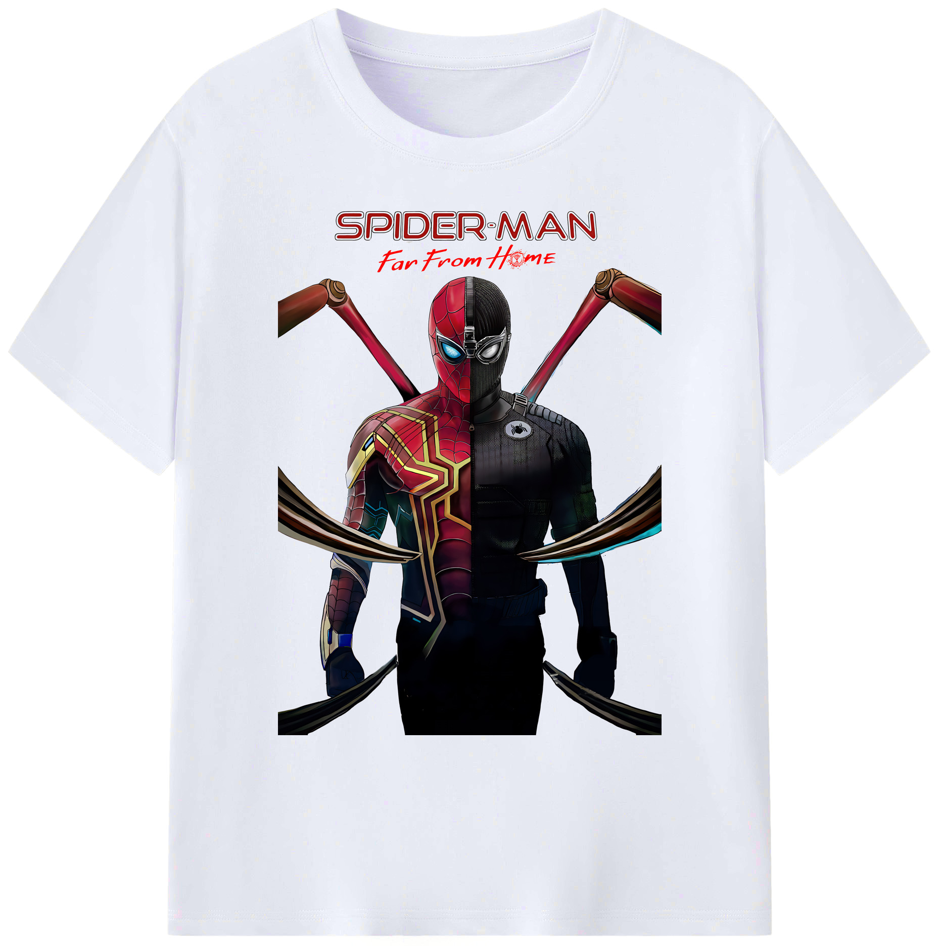 （画像用） Spider Man スパイダーマン 綿100％ メンズ半袖Tシャツ｜肌触りやわらか＆通気性