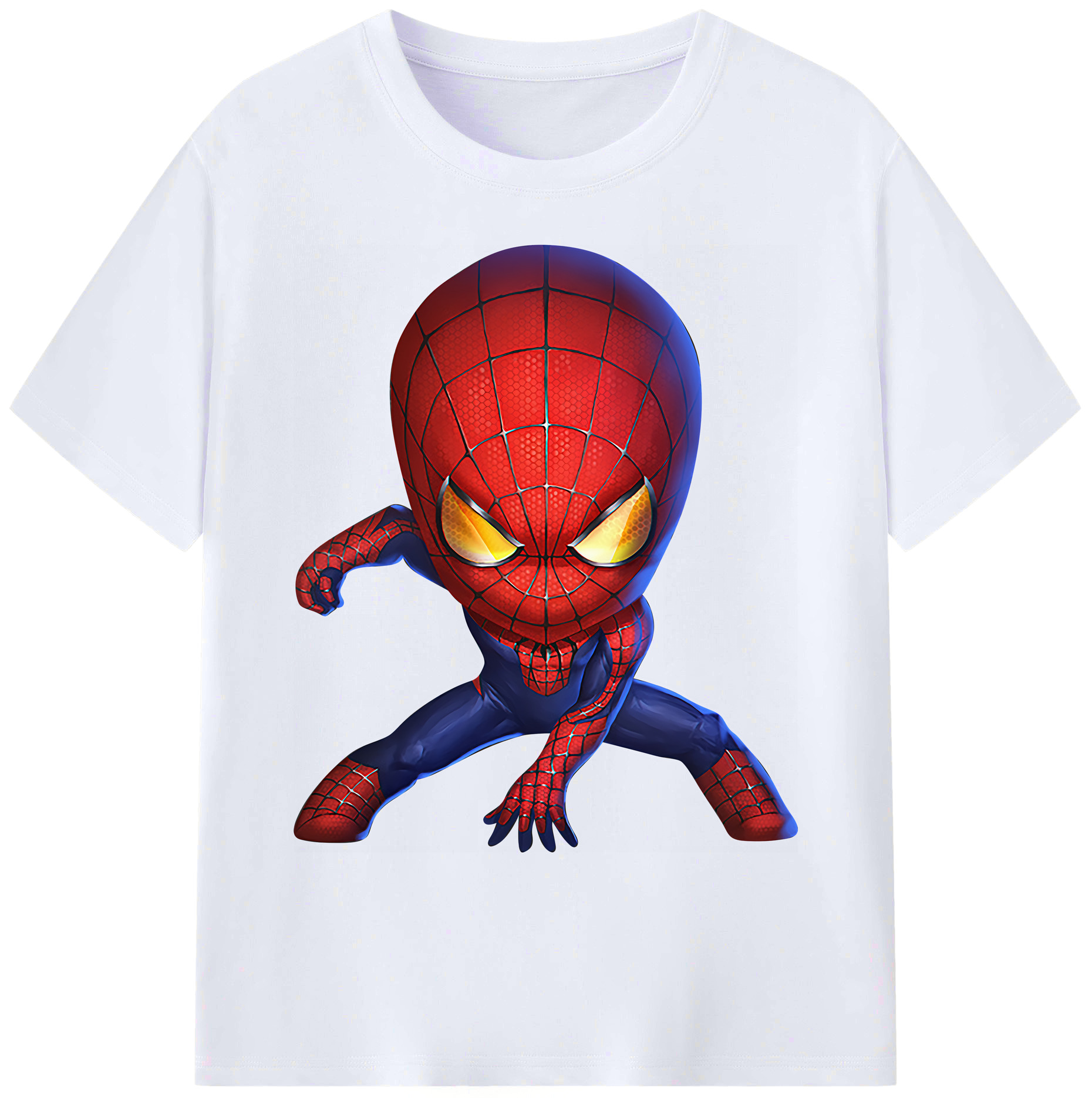 （画像用） Spider Man スパイダーマン 綿100％ メンズ半袖Tシャツ｜肌触りやわらか＆通気性
