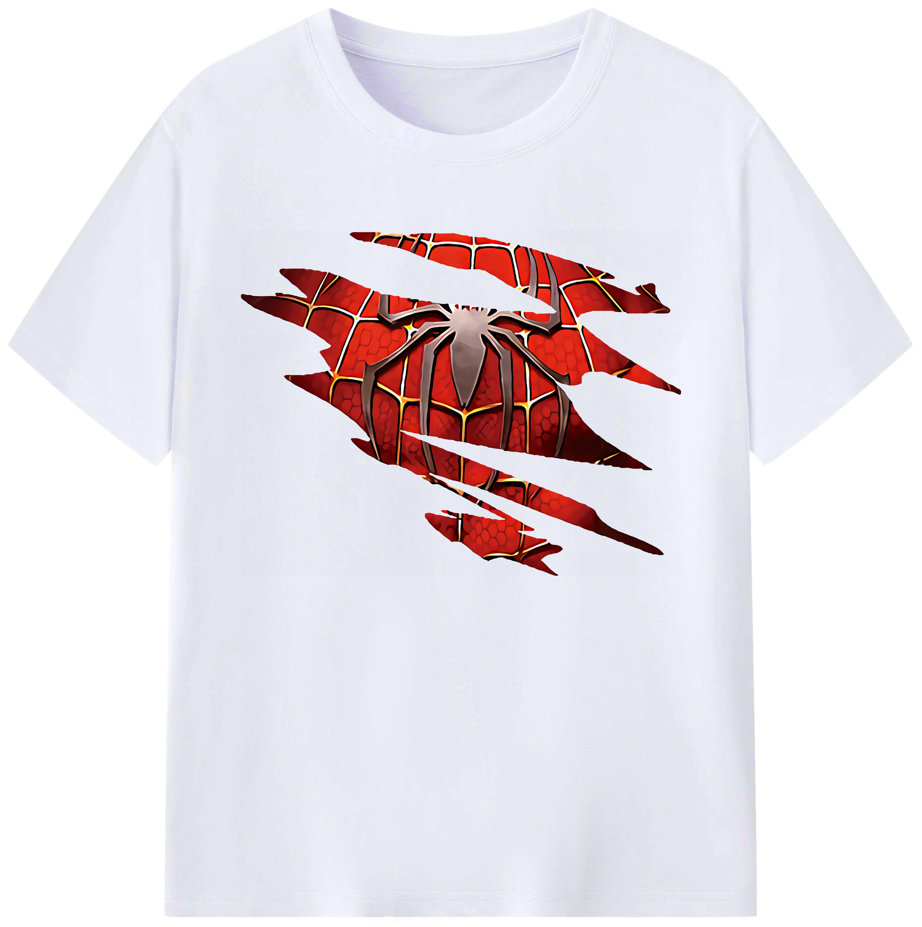 （画像用） Spider Man スパイダーマン 綿100％ メンズ半袖Tシャツ｜肌触りやわらか＆通気性