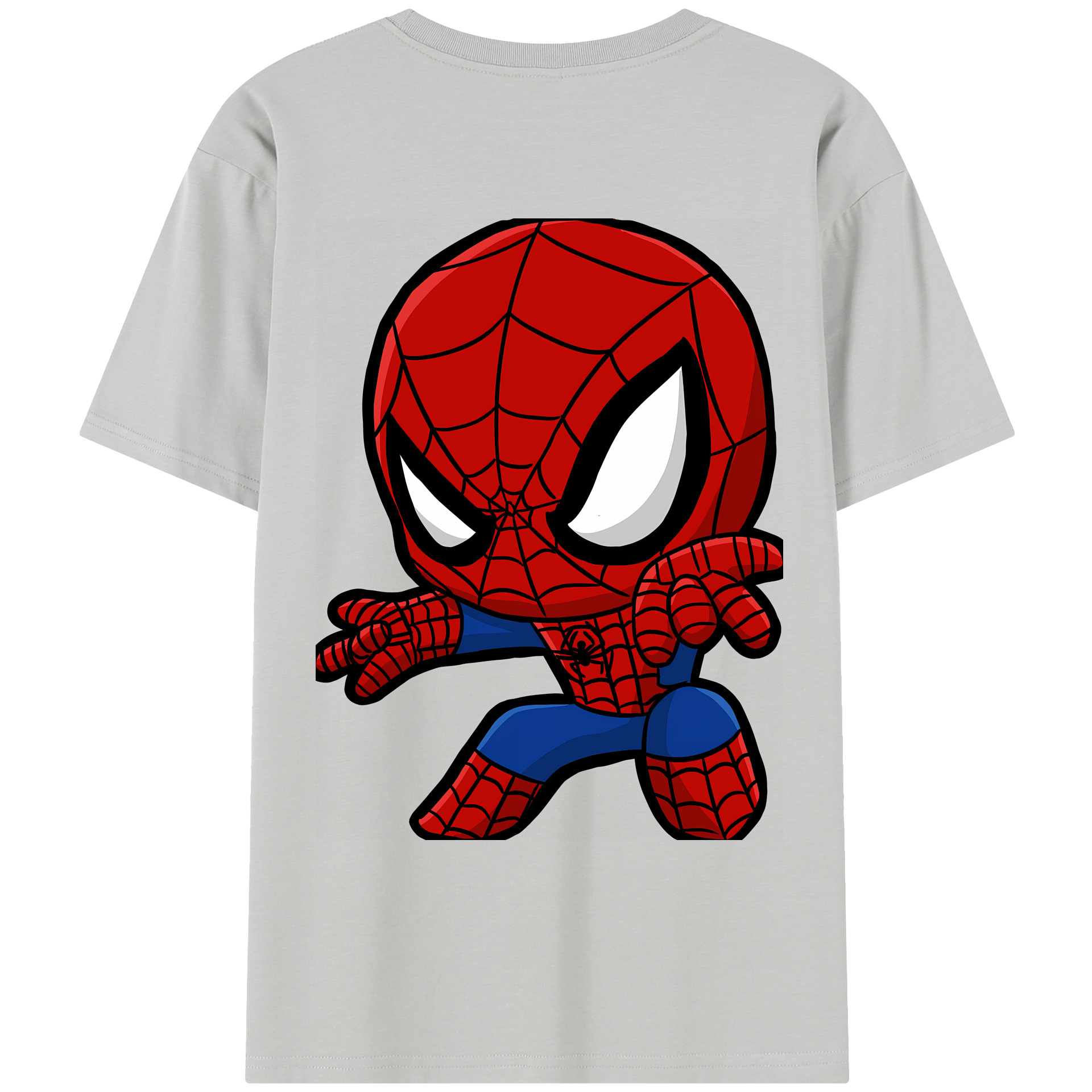 Spider Man スパイダーマン レディース半袖Tシャツ(バックプリント)