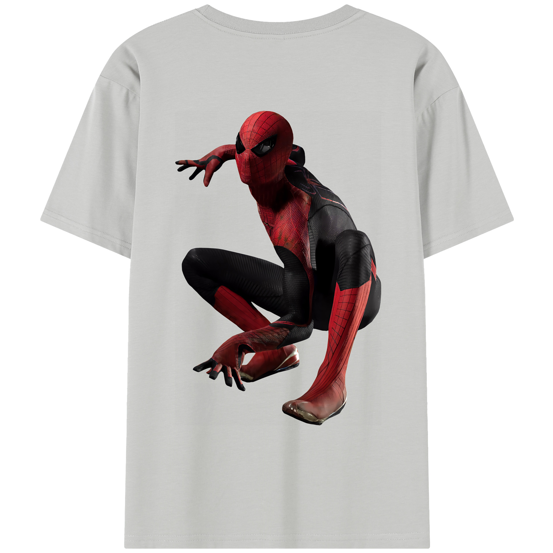Spider Man スパイダーマン レディース半袖Tシャツ(バックプリント)