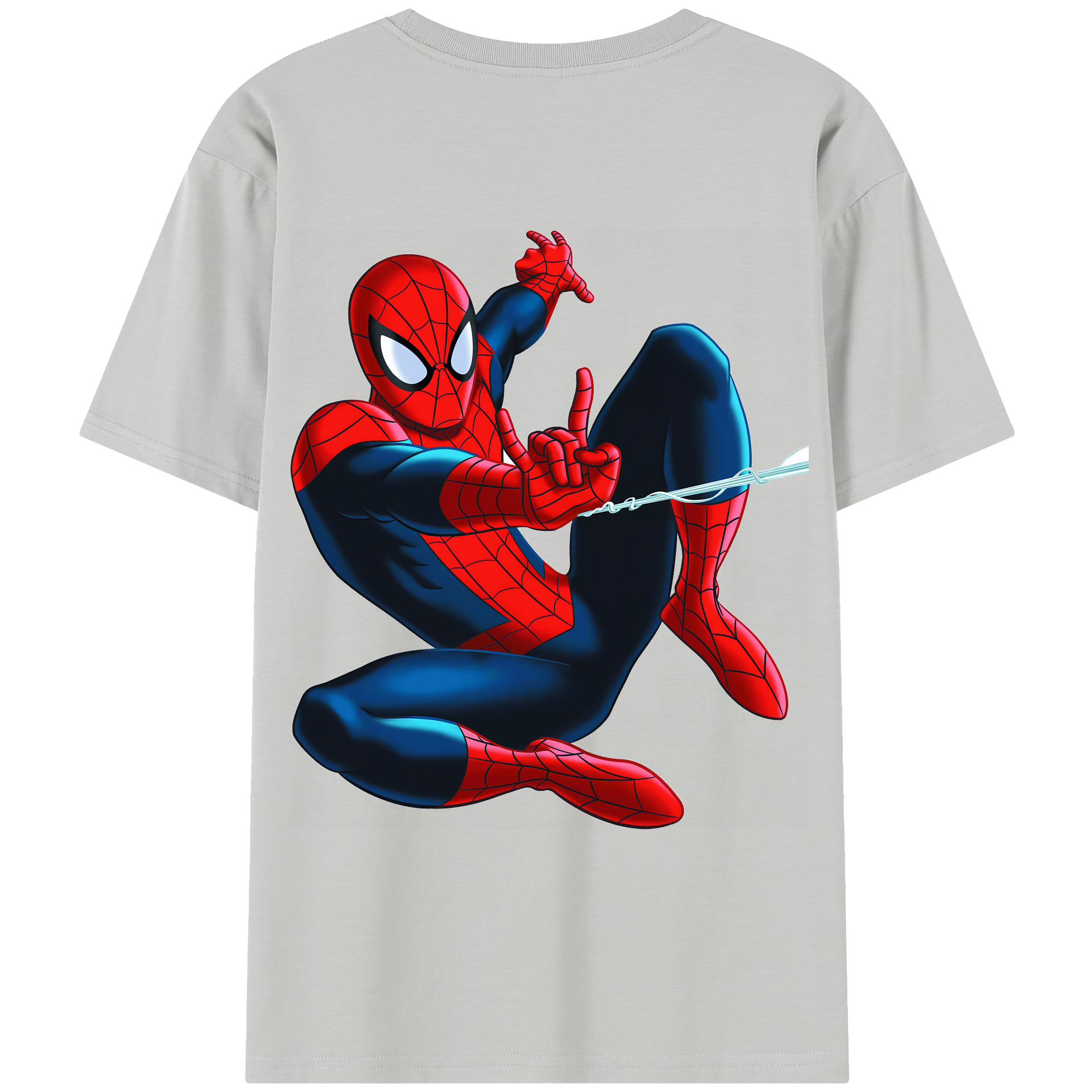 （画像用） Spider Man スパイダーマン レディース半袖Tシャツ(バックプリント)