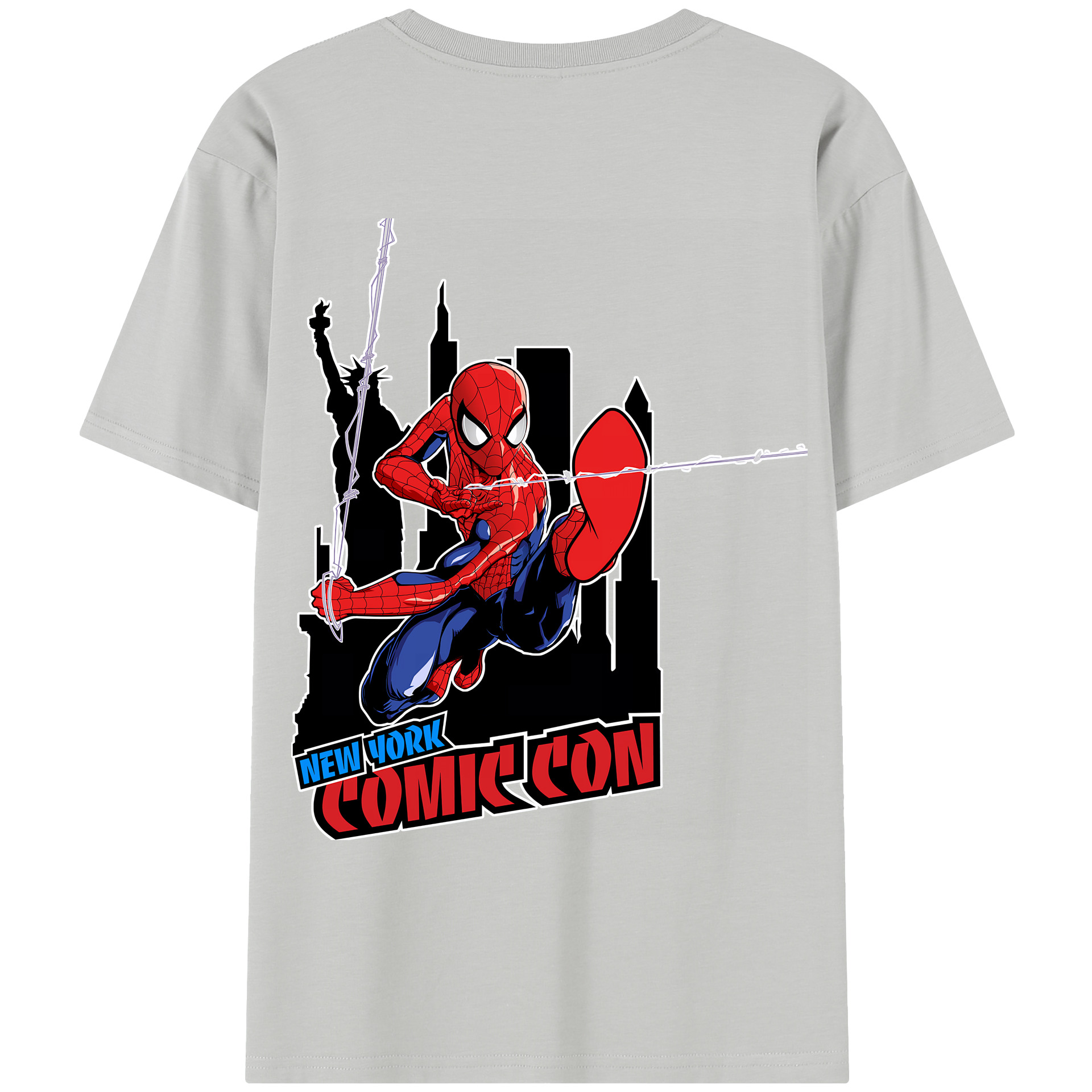 （画像用） Spider Man スパイダーマン レディース半袖Tシャツ(バックプリント)
