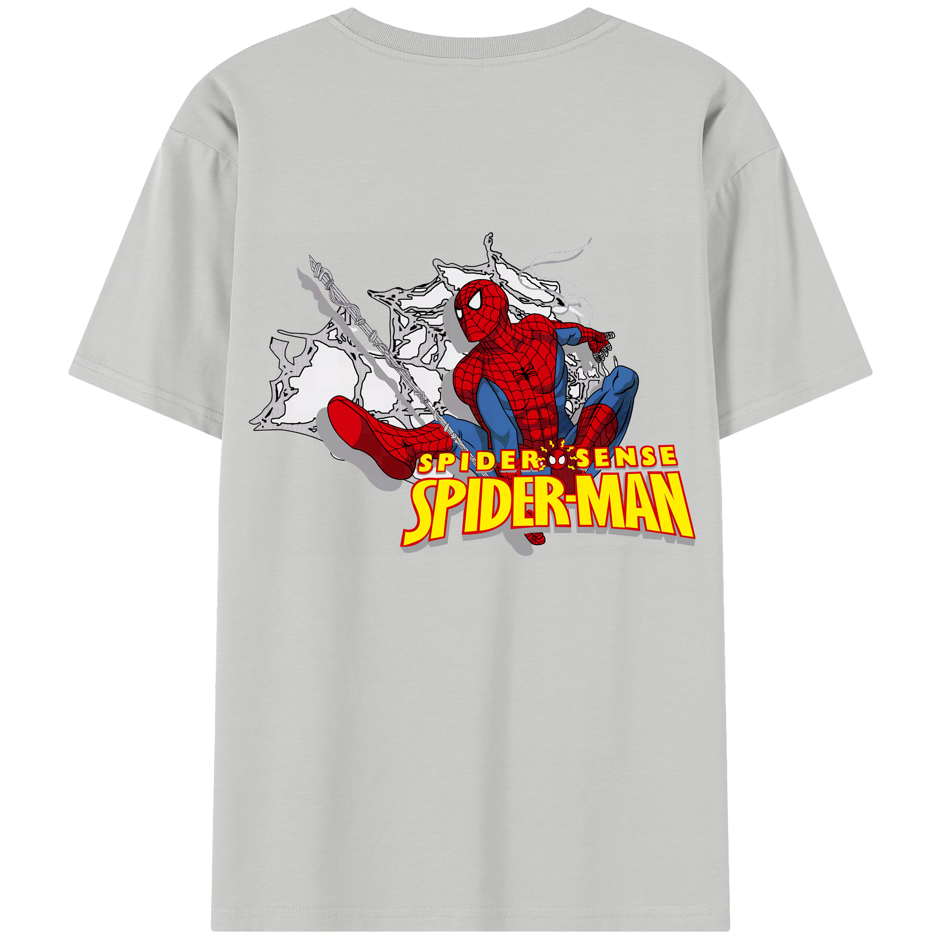 （画像用） Spider Man スパイダーマン レディース半袖Tシャツ(バックプリント)