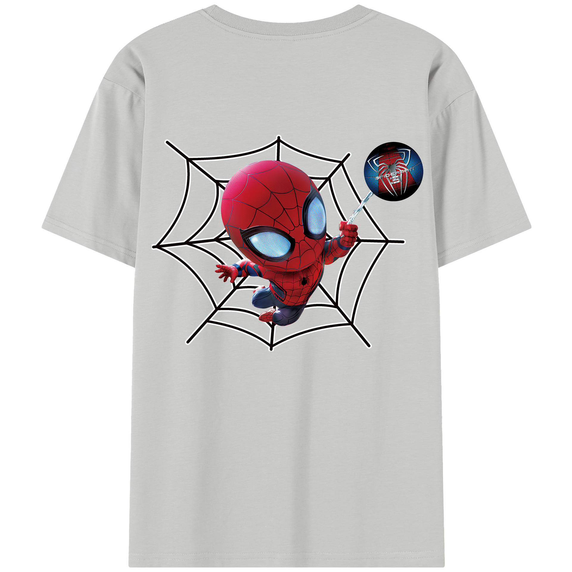 （画像用） Spider Man スパイダーマン レディース半袖Tシャツ(バックプリント)