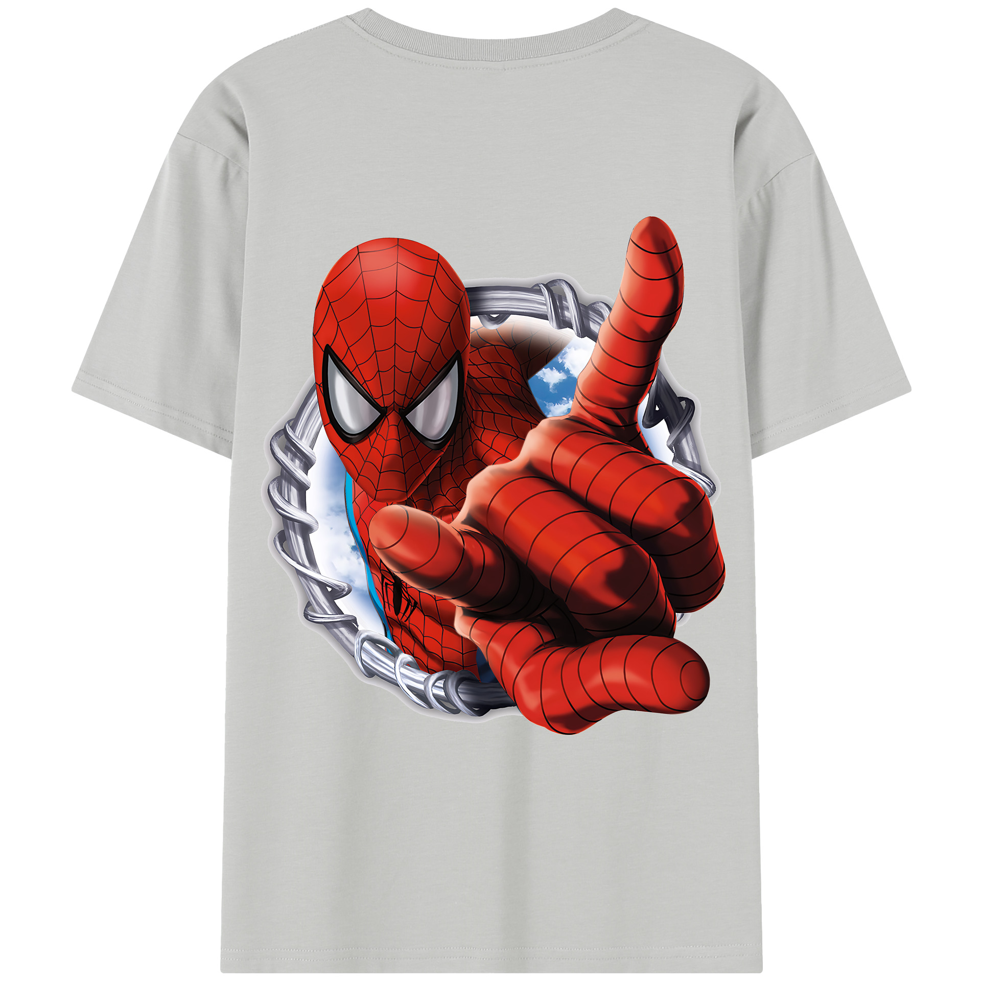 （画像用） Spider Man スパイダーマン レディース半袖Tシャツ(バックプリント)