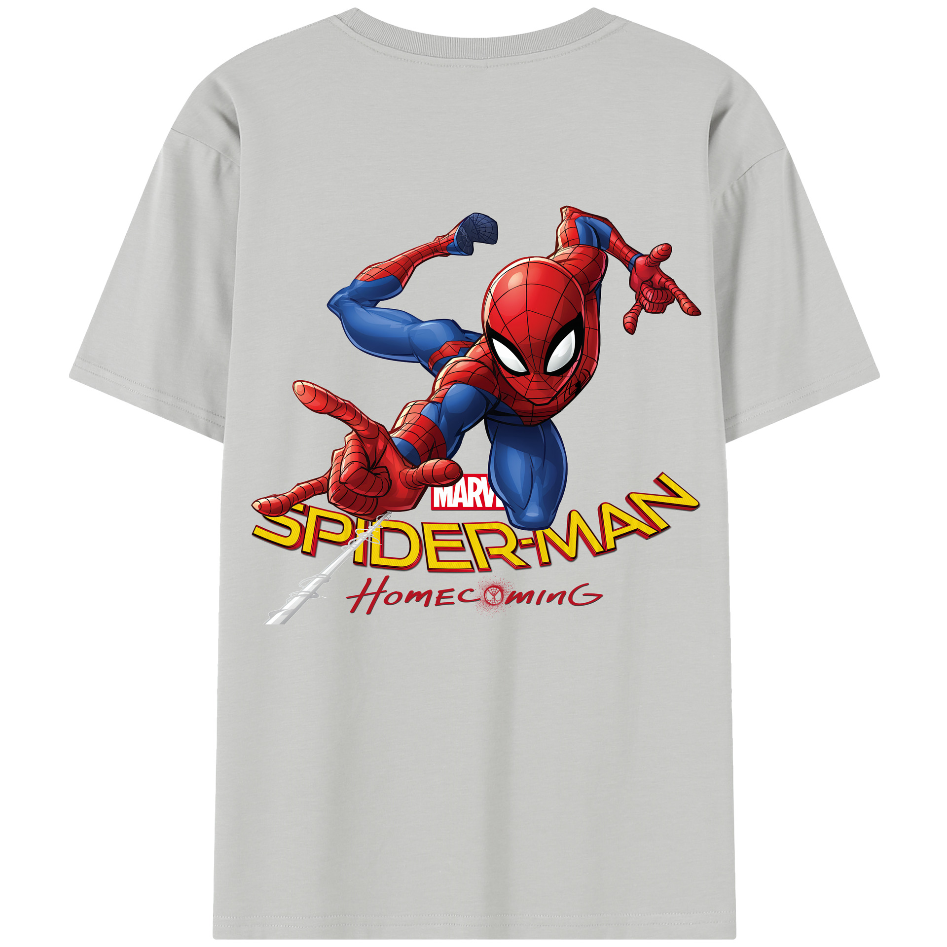 （画像用） Spider Man スパイダーマン レディース半袖Tシャツ(バックプリント)
