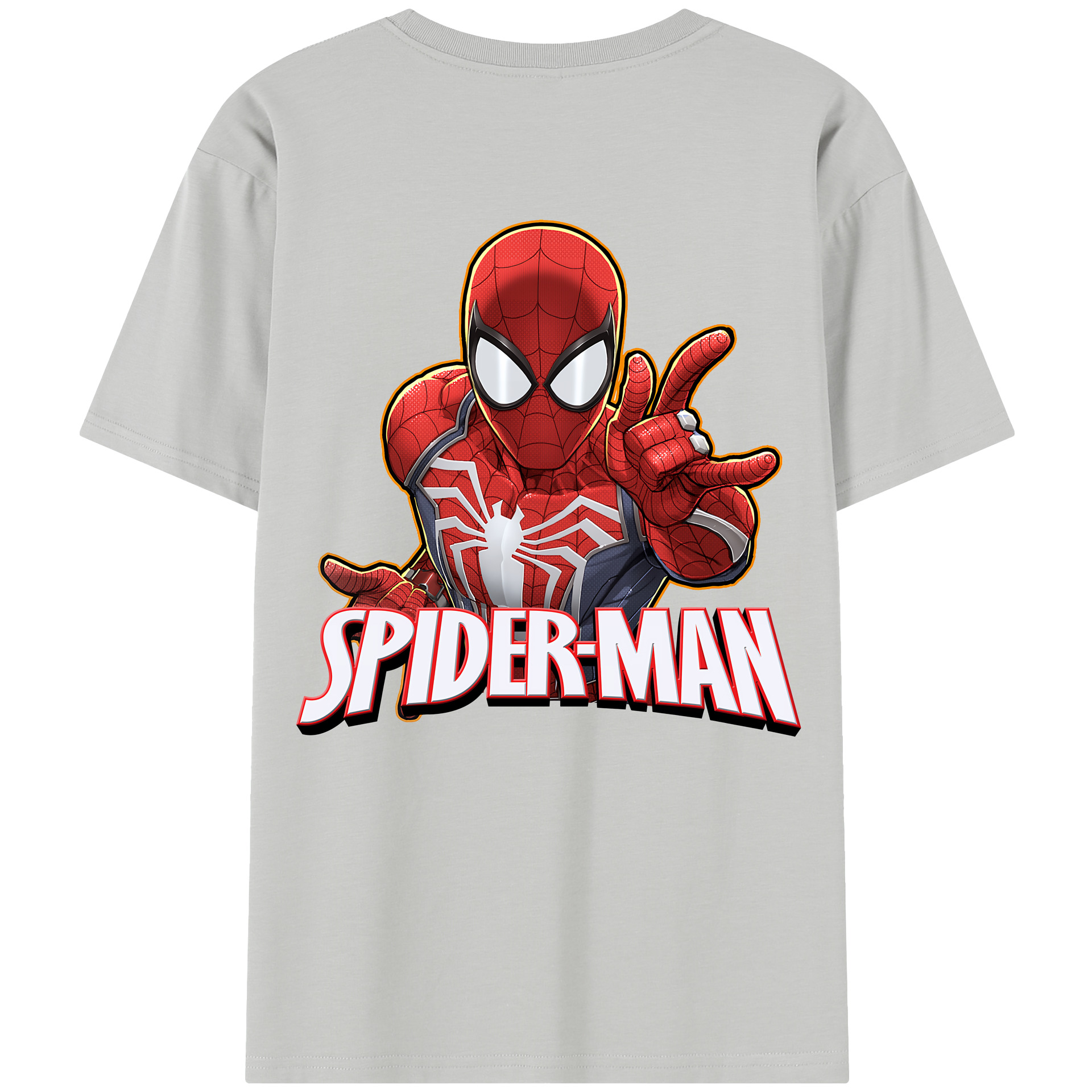 （画像用） Spider Man スパイダーマン レディース半袖Tシャツ(バックプリント)