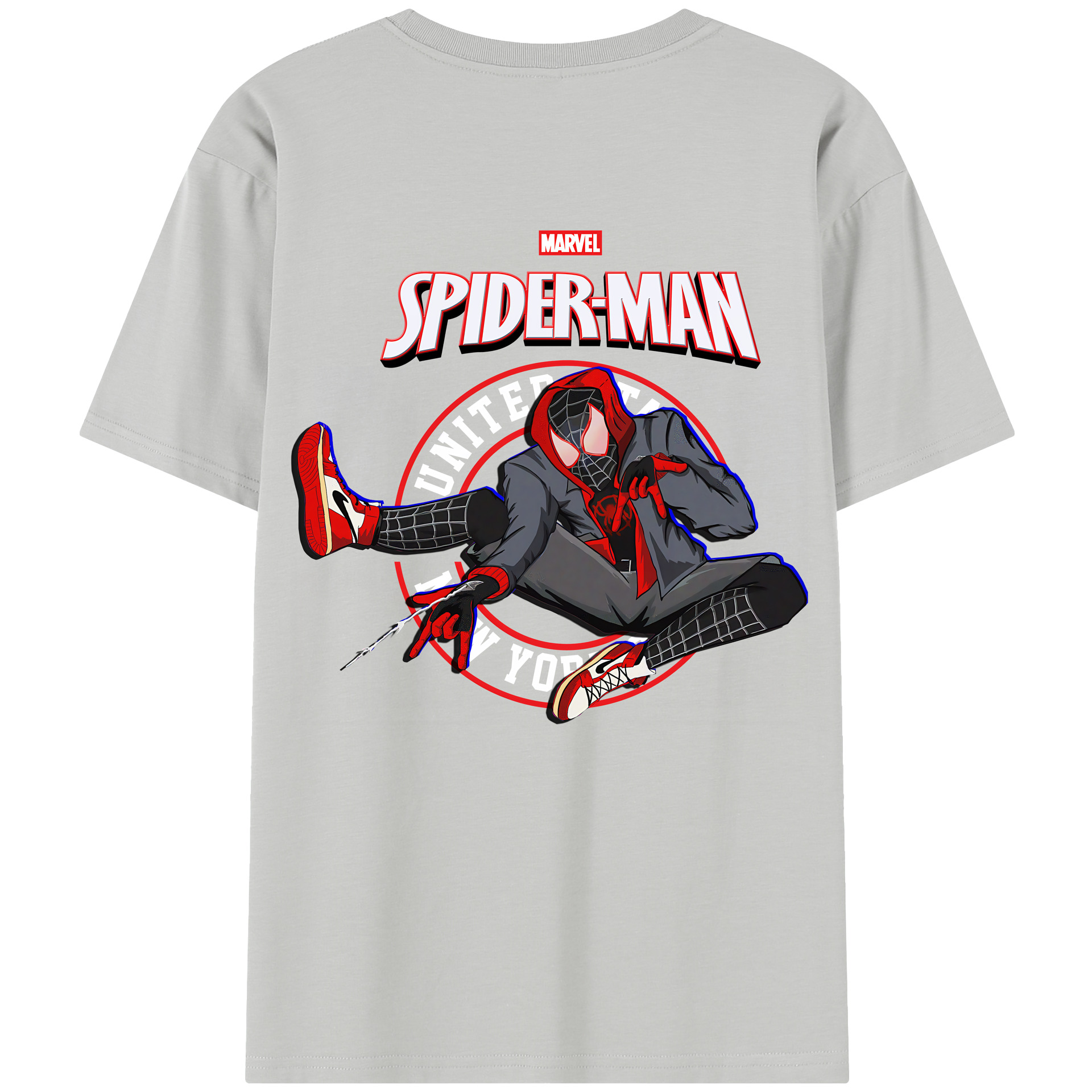 （画像用） Spider Man スパイダーマン レディース半袖Tシャツ(バックプリント)