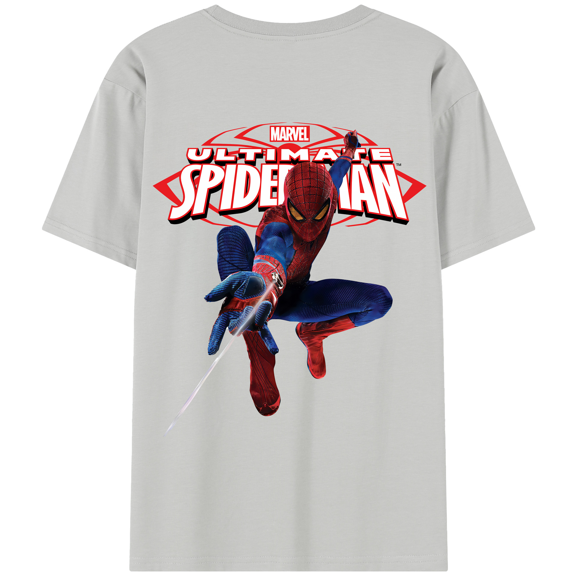 （画像用） Spider Man スパイダーマン レディース半袖Tシャツ(バックプリント)