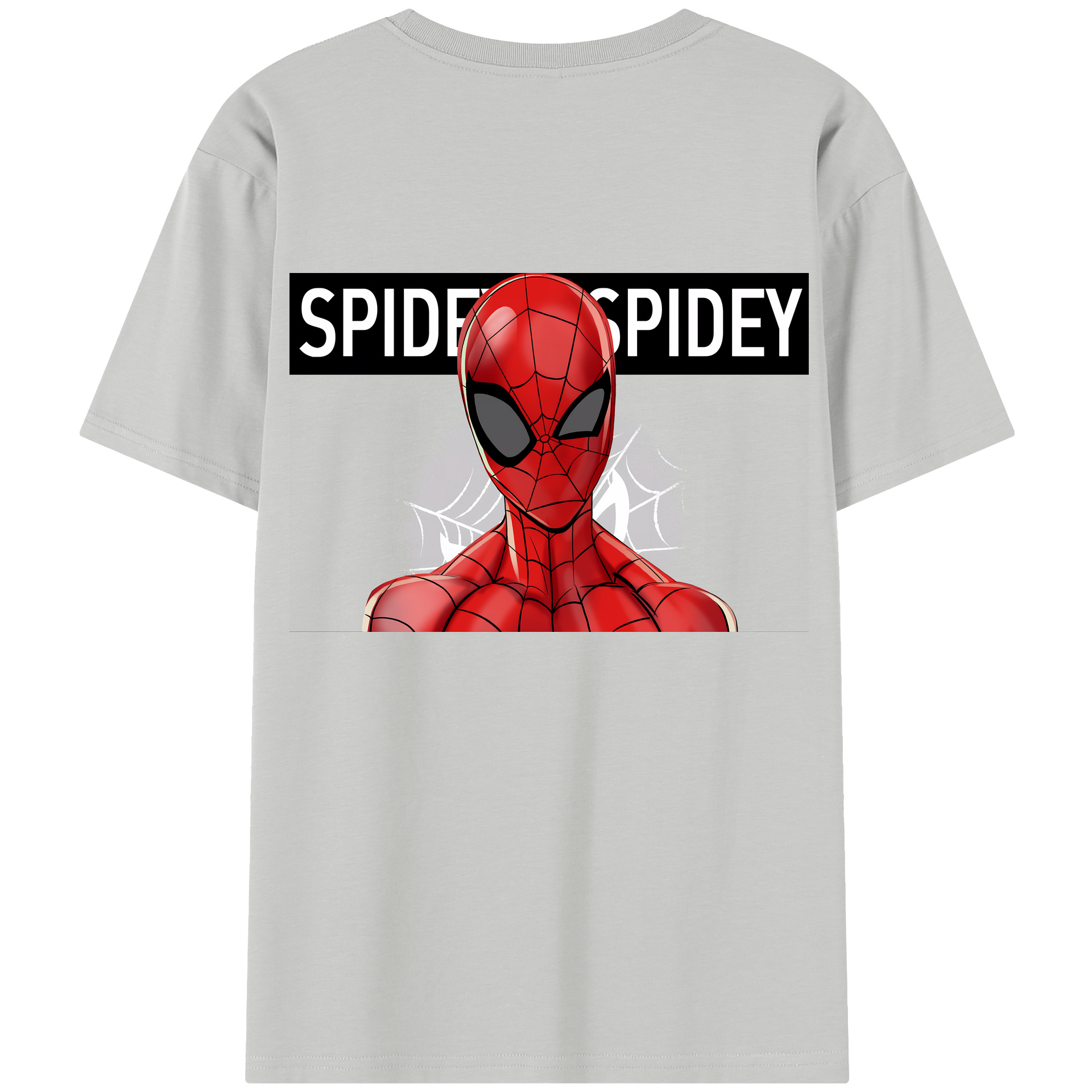 （画像用） Spider Man スパイダーマン レディース半袖Tシャツ(バックプリント)