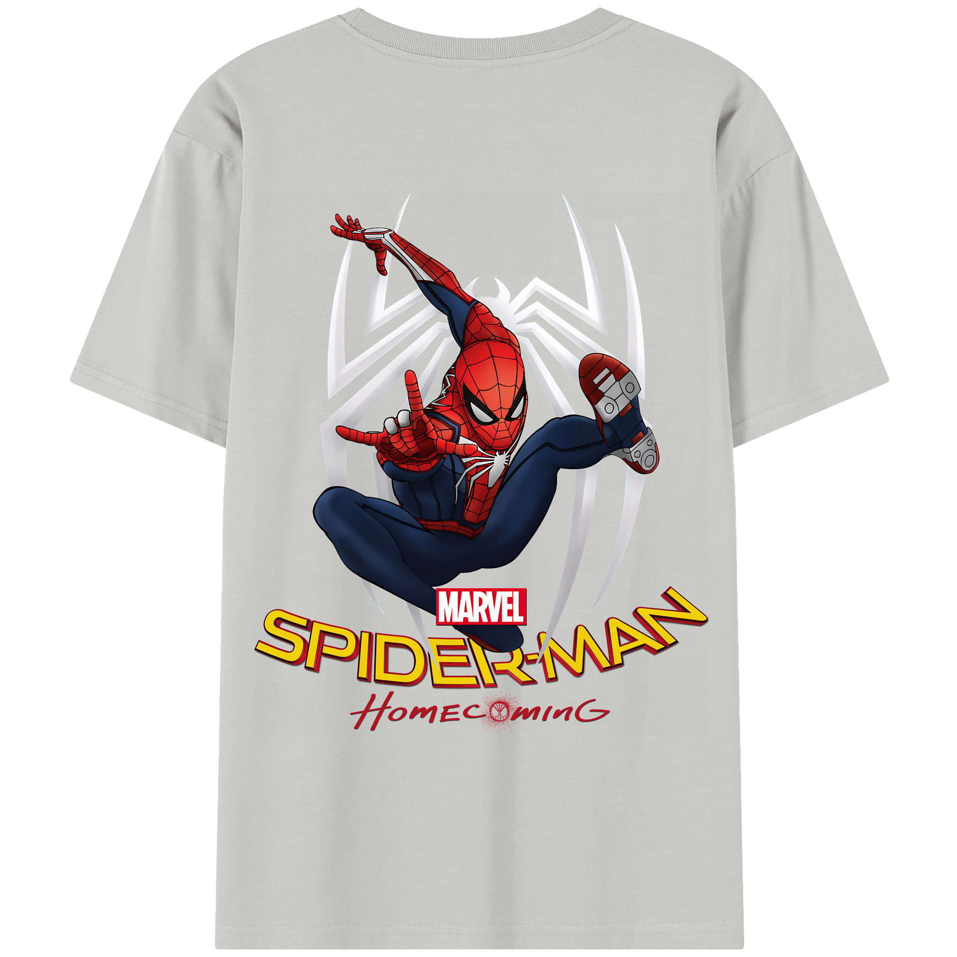 （画像用） Spider Man スパイダーマン レディース半袖Tシャツ(バックプリント)