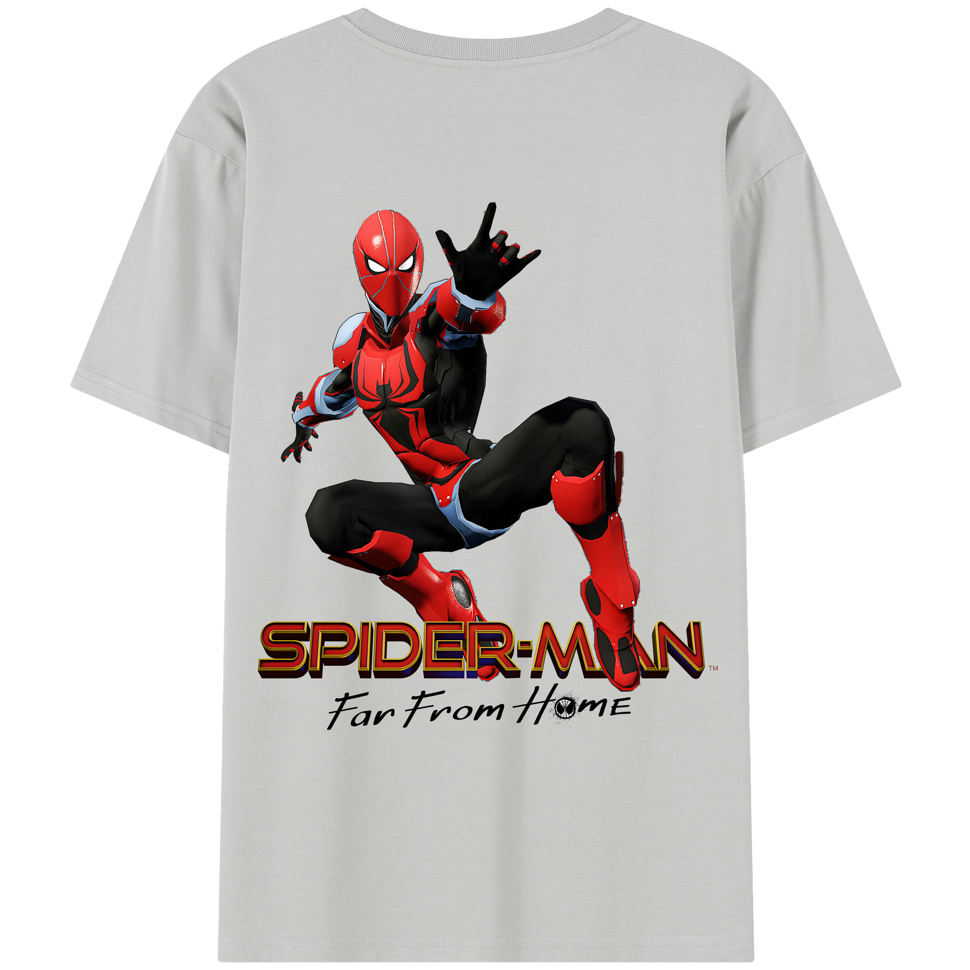 （画像用） Spider Man スパイダーマン レディース半袖Tシャツ(バックプリント)