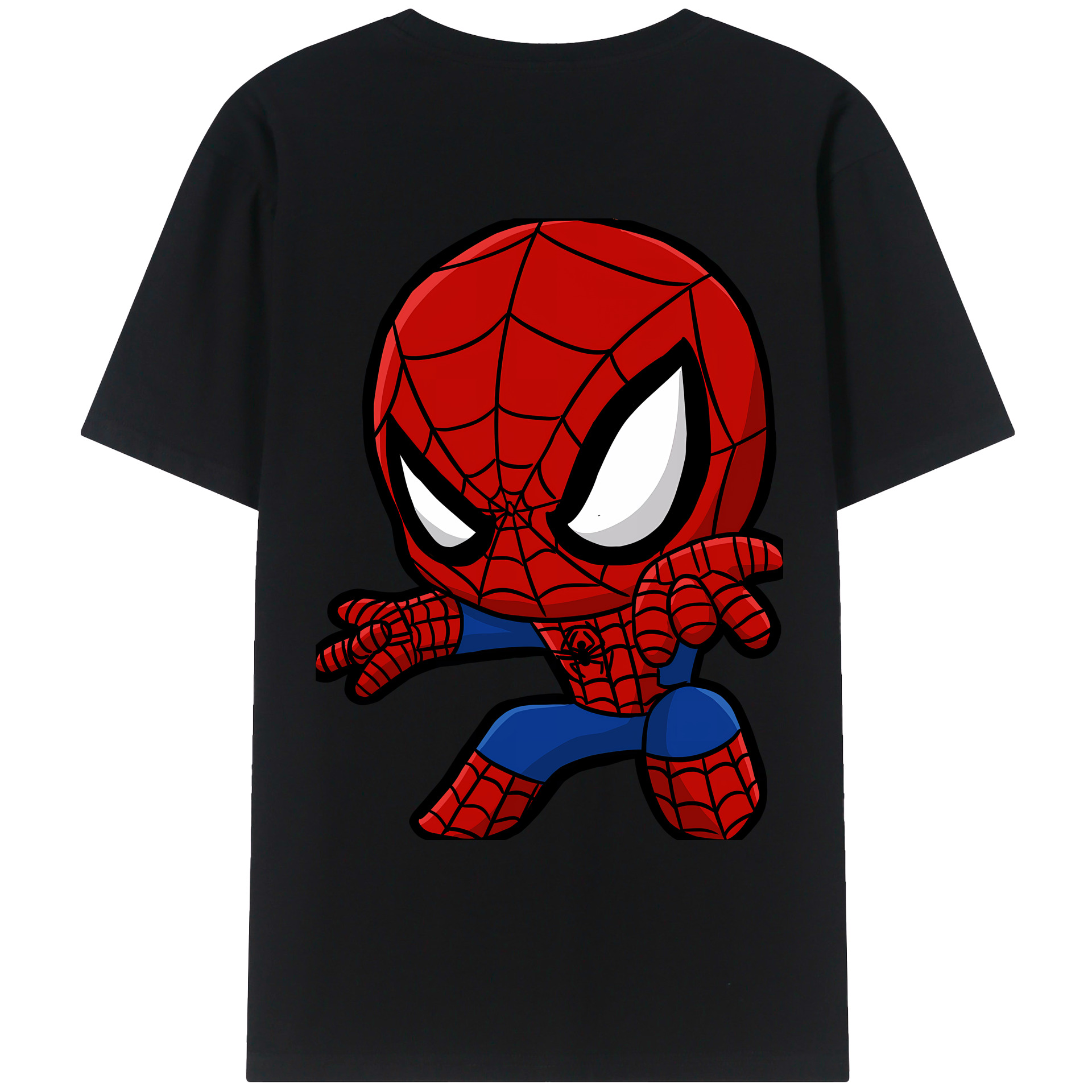 Spider Man スパイダーマン レディース半袖Tシャツ(バックプリント)