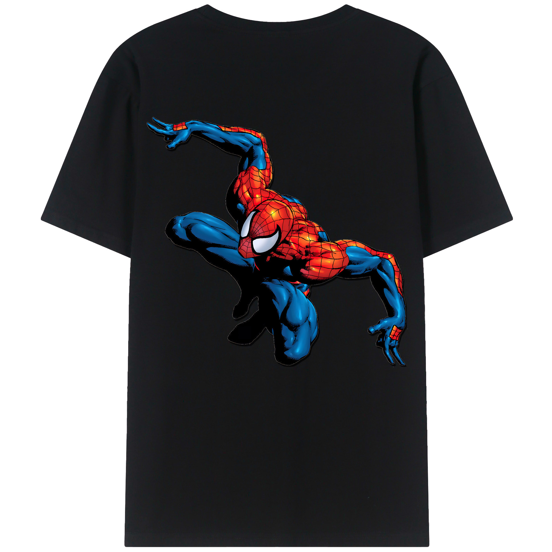 （画像用） Spider Man スパイダーマン レディース半袖Tシャツ(バックプリント)
