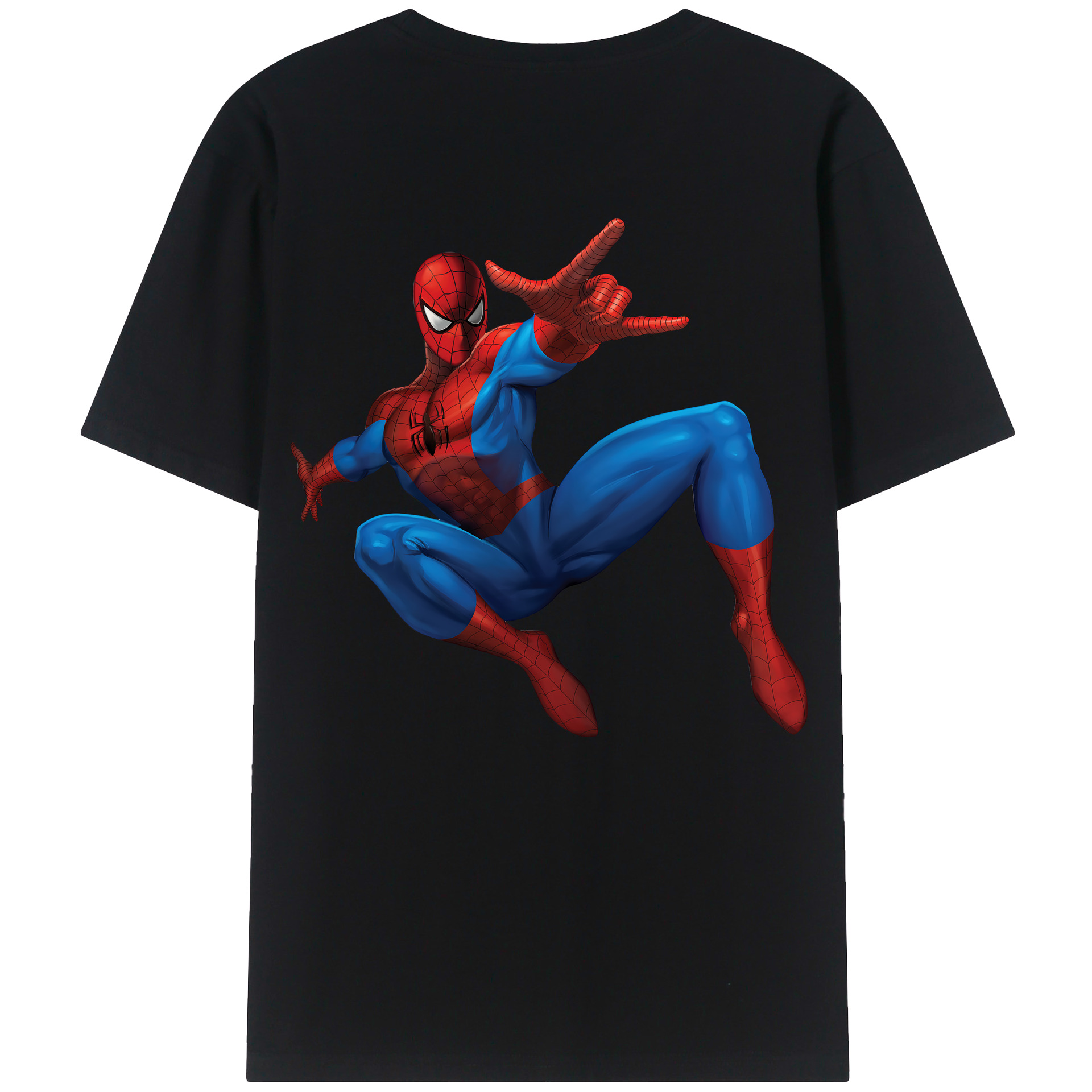 （画像用） Spider Man スパイダーマン レディース半袖Tシャツ(バックプリント)