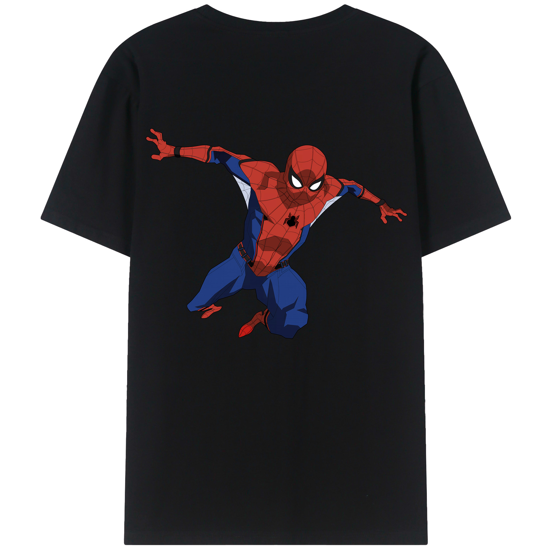 （画像用） Spider Man スパイダーマン レディース半袖Tシャツ(バックプリント)