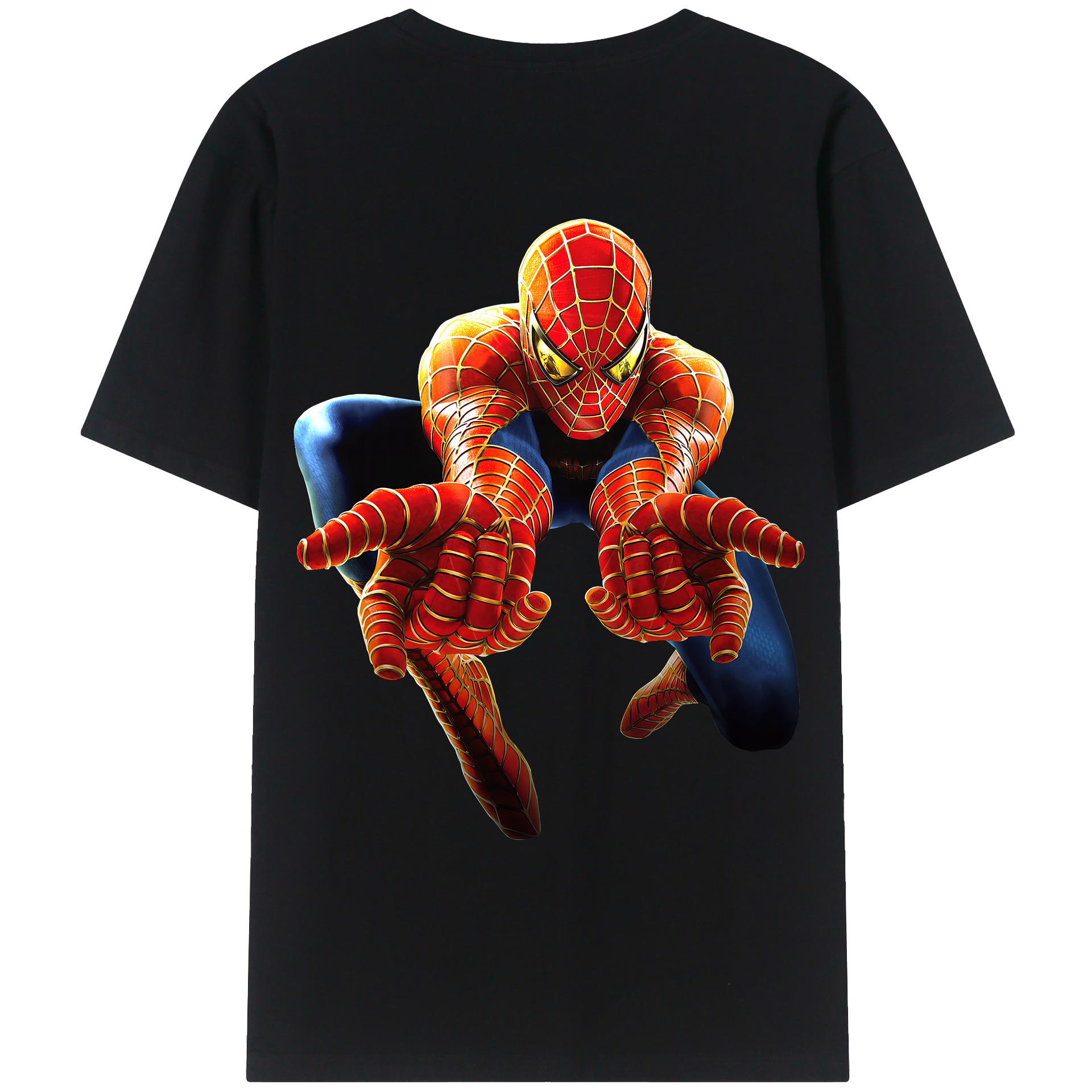 （画像用） Spider Man スパイダーマン レディース半袖Tシャツ(バックプリント)