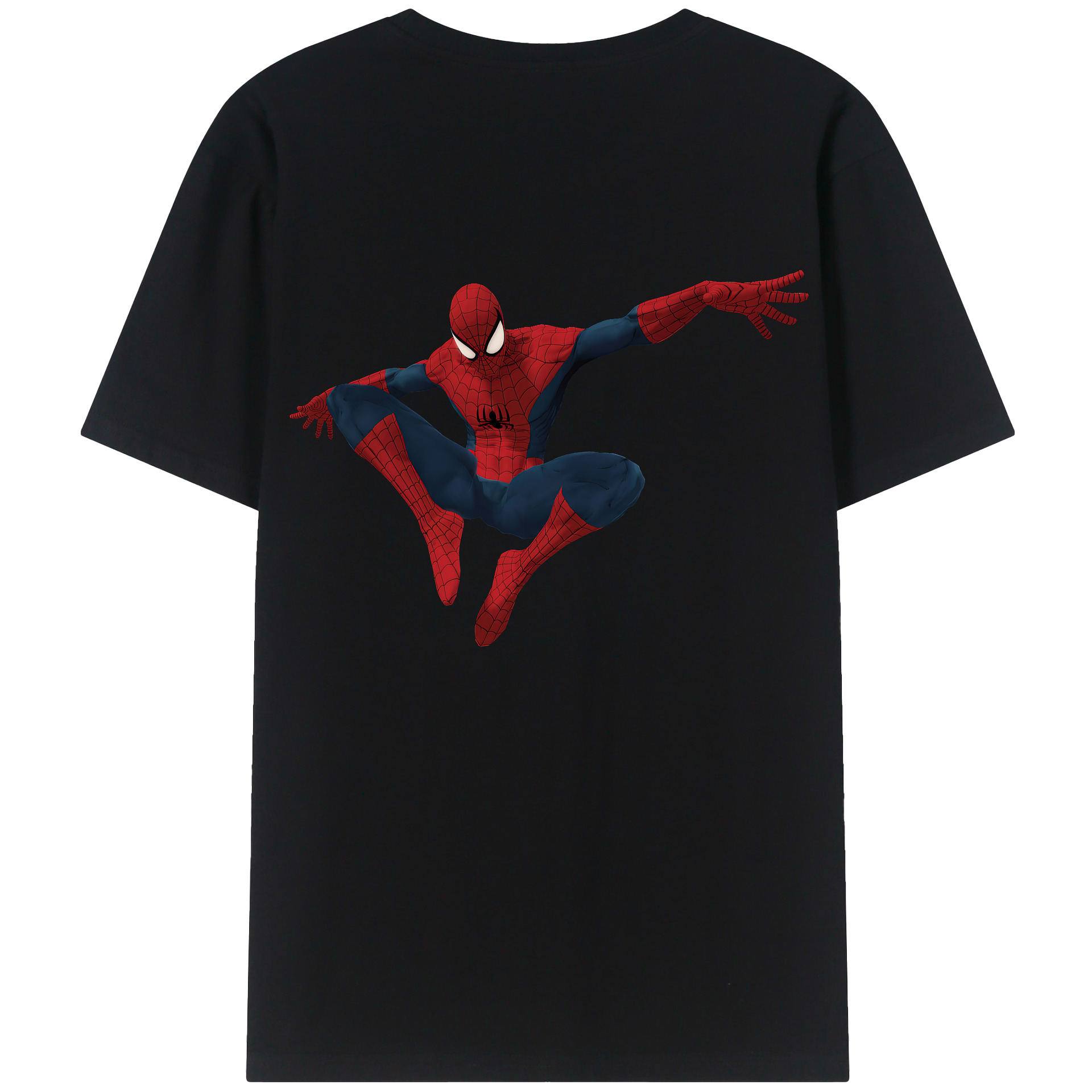 （画像用） Spider Man スパイダーマン レディース半袖Tシャツ(バックプリント)