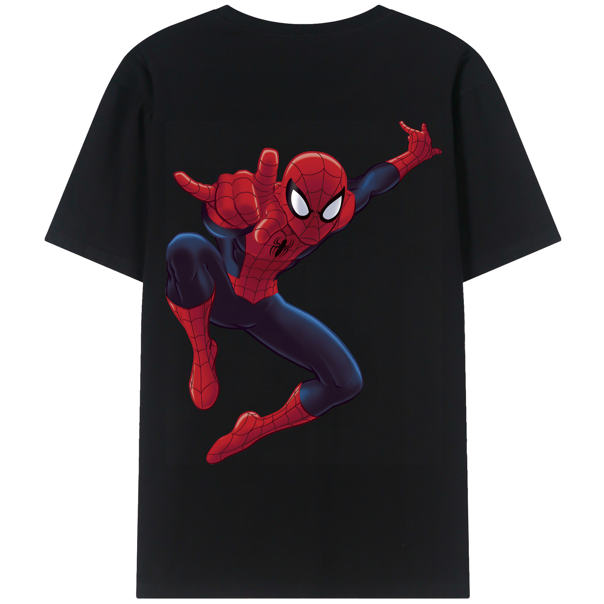 （画像用） Spider Man スパイダーマン レディース半袖Tシャツ(バックプリント)