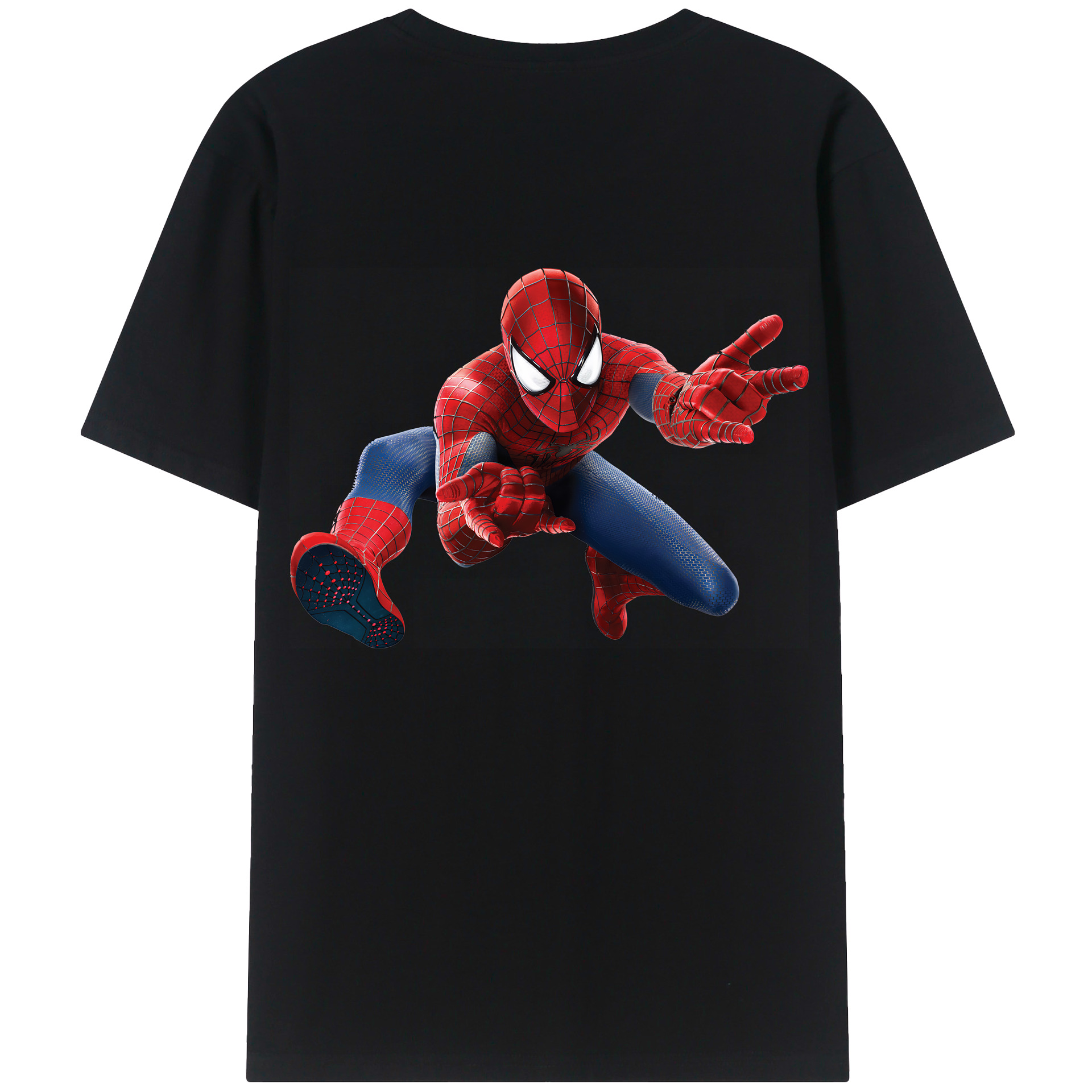 （画像用） Spider Man スパイダーマン レディース半袖Tシャツ(バックプリント)