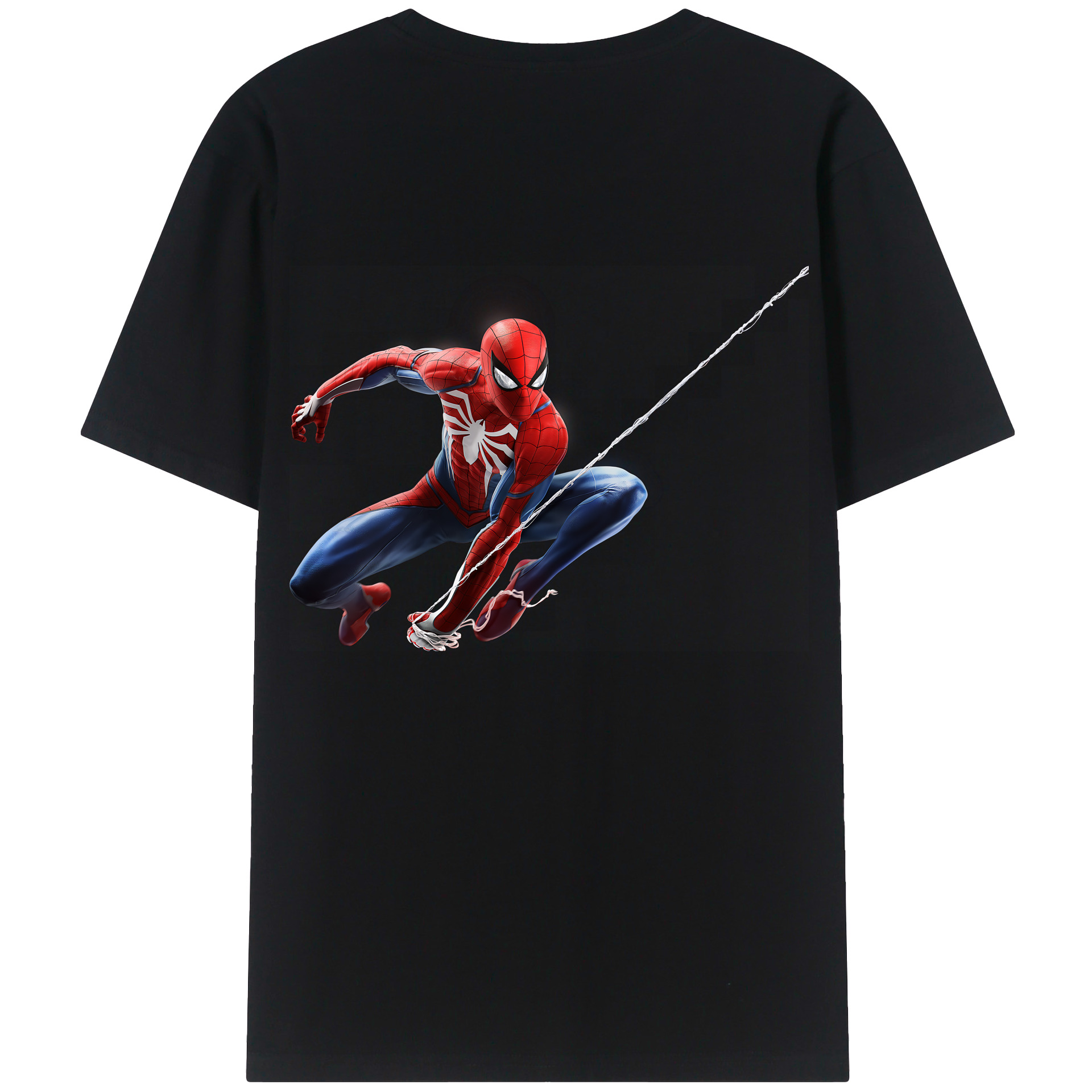 （画像用） Spider Man スパイダーマン レディース半袖Tシャツ(バックプリント)