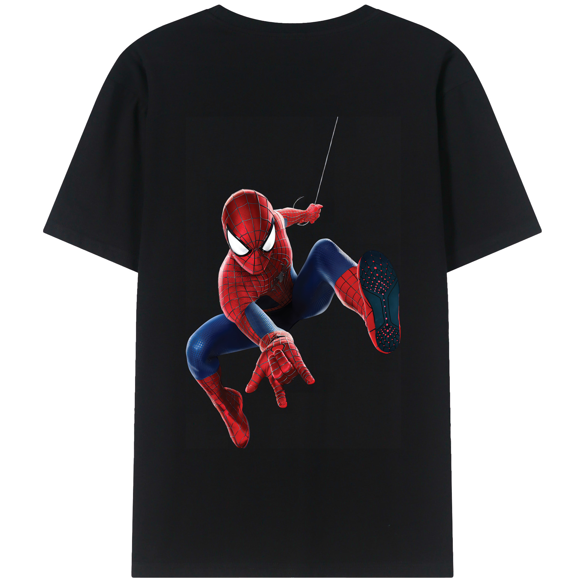 （画像用） Spider Man スパイダーマン レディース半袖Tシャツ(バックプリント)