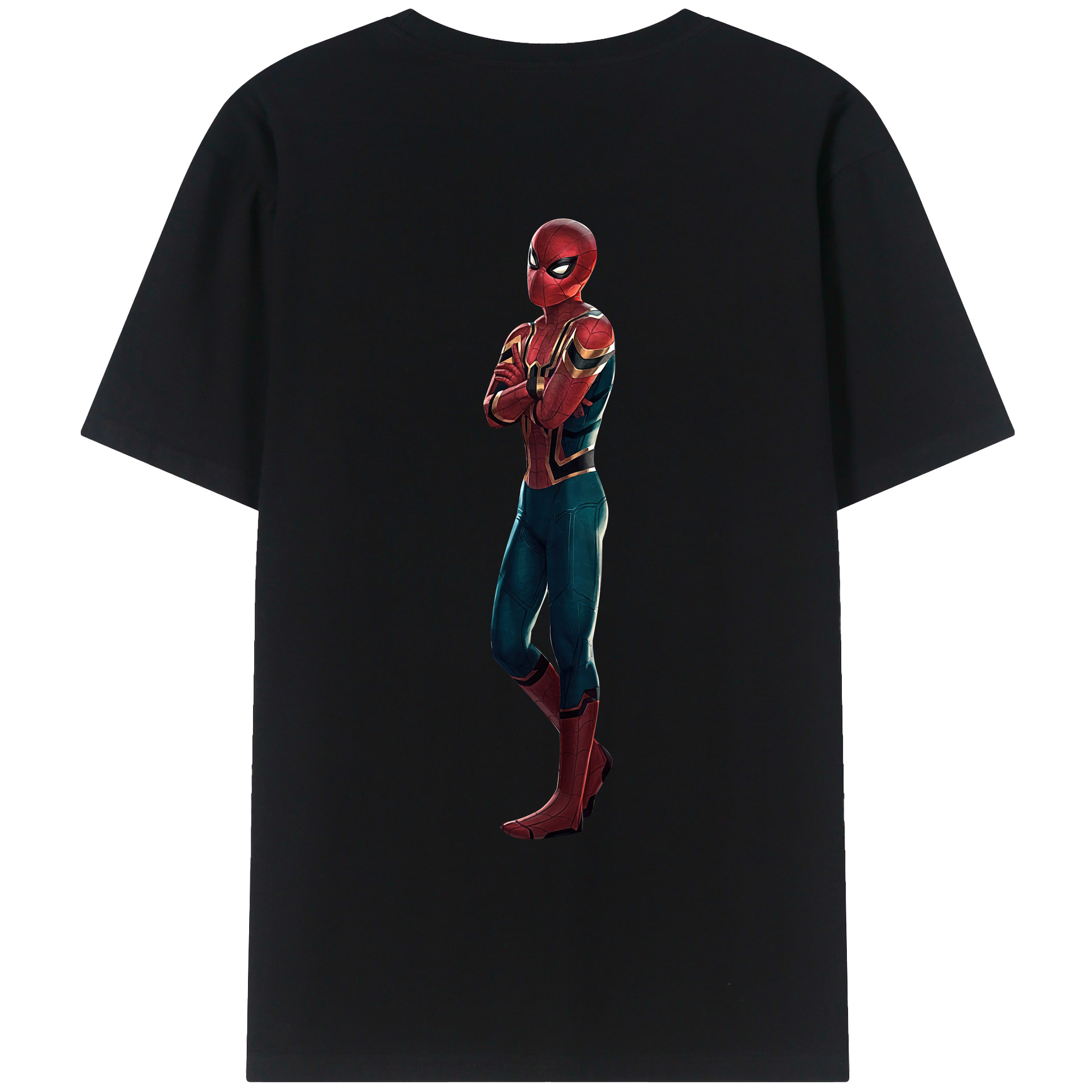 （画像用） Spider Man スパイダーマン レディース半袖Tシャツ(バックプリント)