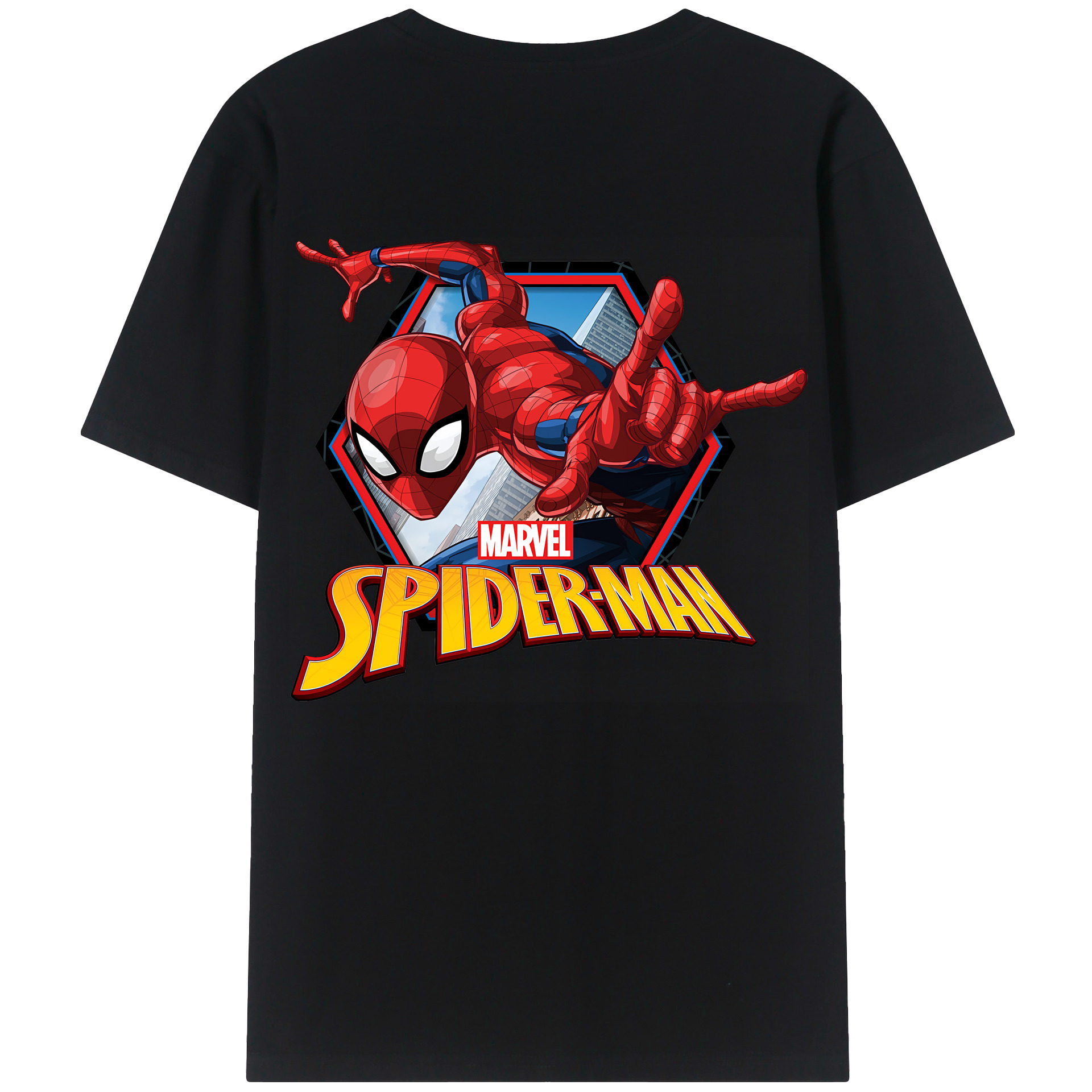 （画像用） Spider Man スパイダーマン レディース半袖Tシャツ(バックプリント)