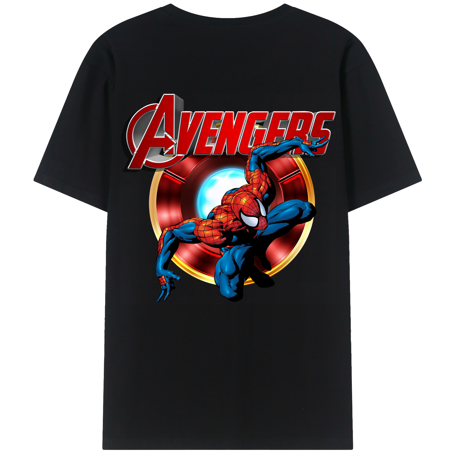 （画像用） Spider Man スパイダーマン レディース半袖Tシャツ(バックプリント)