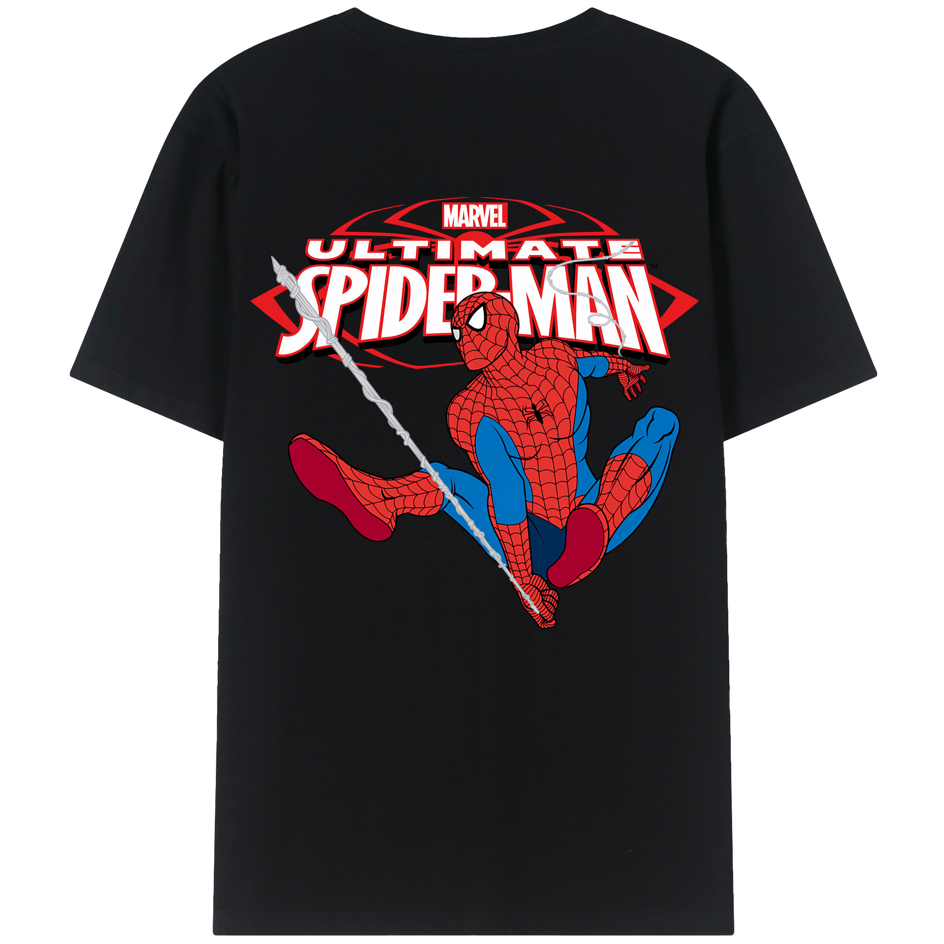 （画像用） Spider Man スパイダーマン レディース半袖Tシャツ(バックプリント)