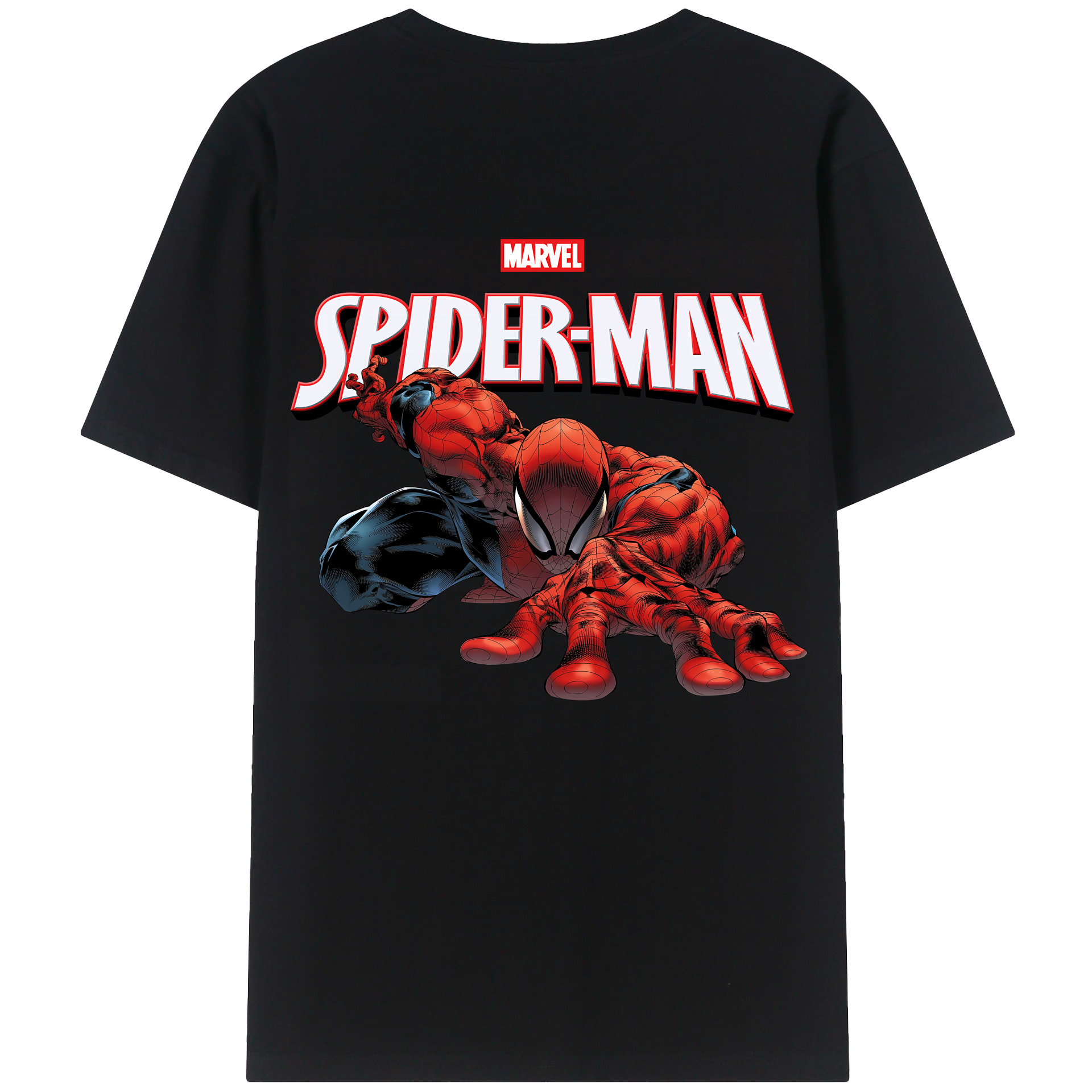 （画像用） Spider Man スパイダーマン レディース半袖Tシャツ(バックプリント)