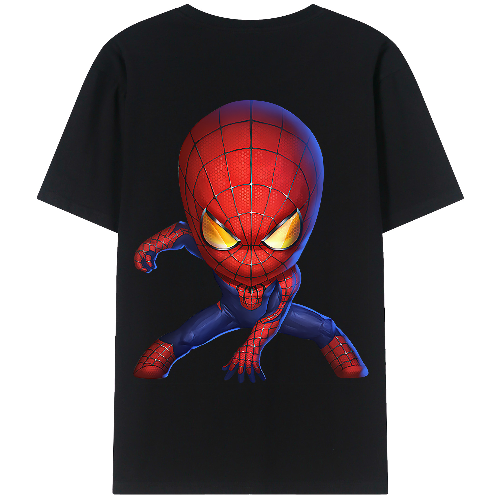（画像用） Spider Man スパイダーマン レディース半袖Tシャツ(バックプリント)