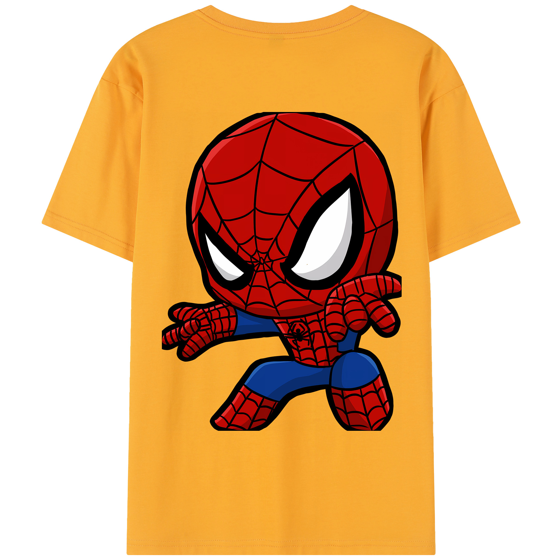 Spider Man スパイダーマン レディース半袖Tシャツ(バックプリント)