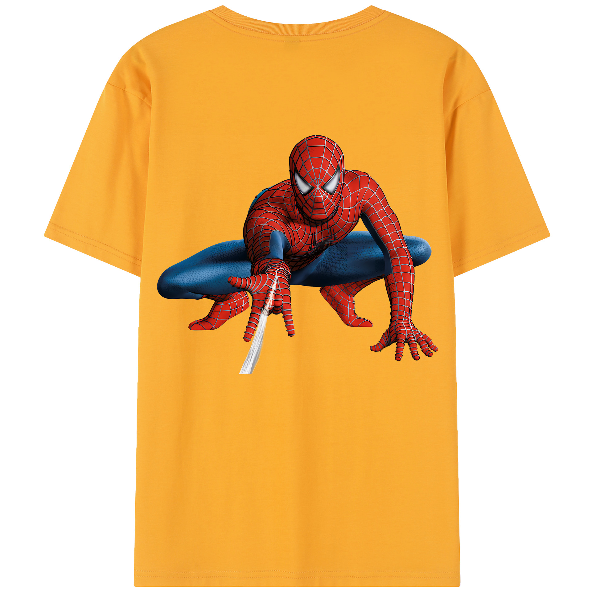 （画像用） Spider Man スパイダーマン レディース半袖Tシャツ(バックプリント)