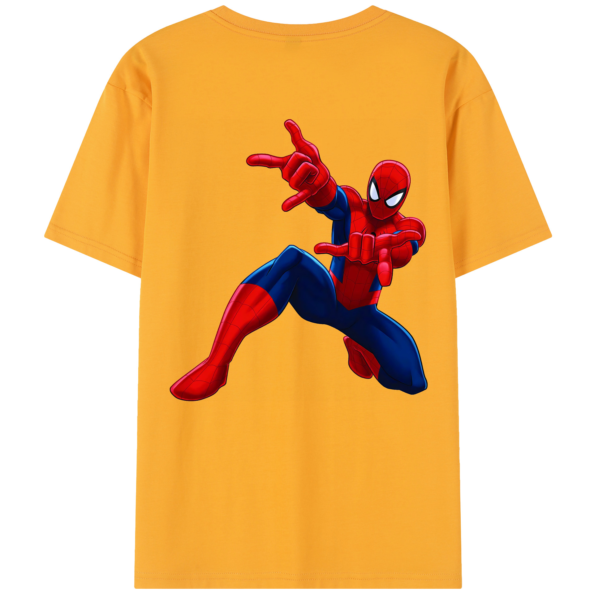 （画像用） Spider Man スパイダーマン レディース半袖Tシャツ(バックプリント)