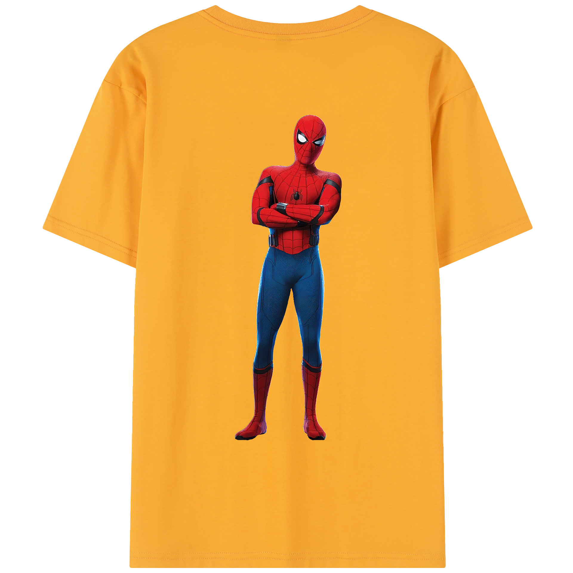 （画像用） Spider Man スパイダーマン レディース半袖Tシャツ(バックプリント)