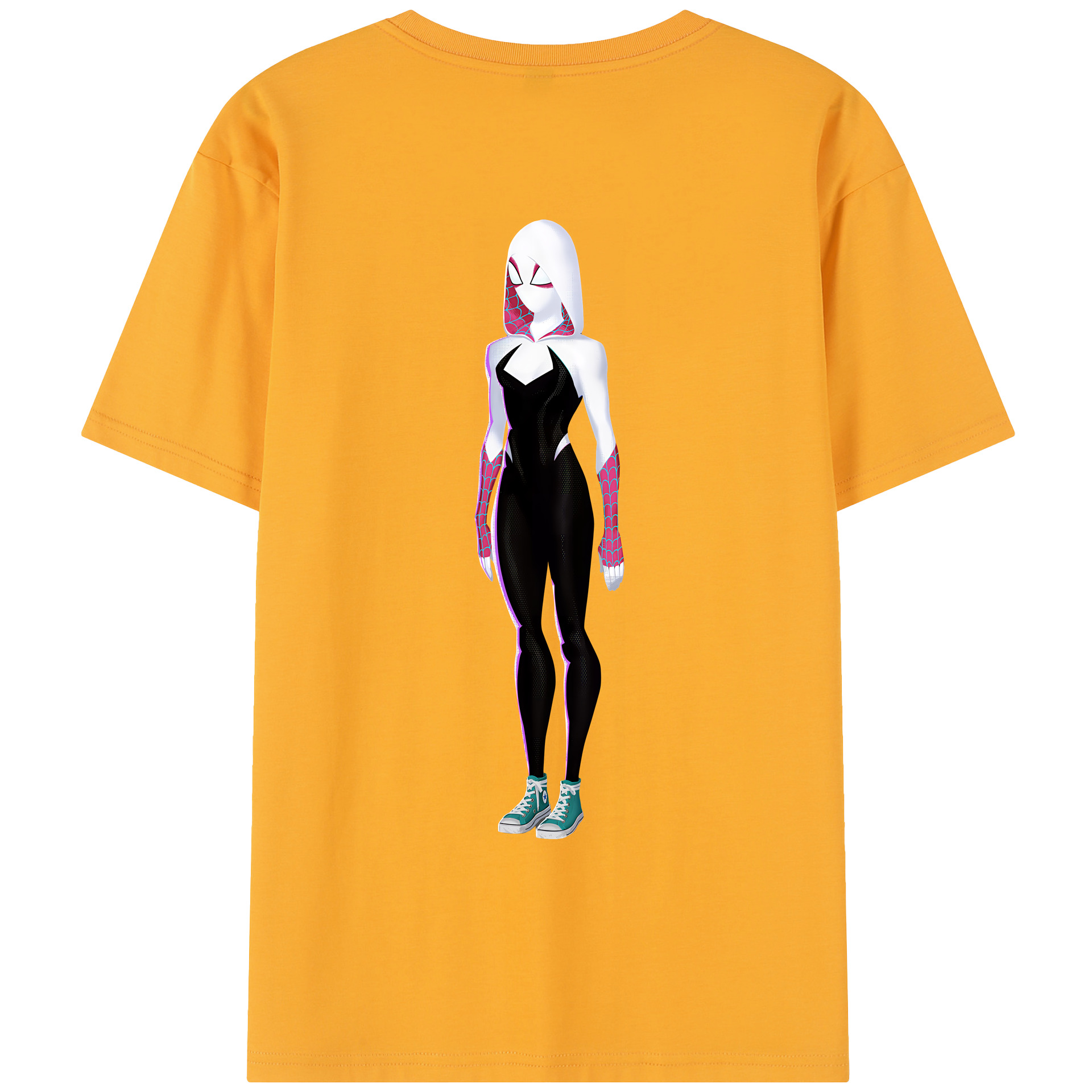（画像用） Spider Man スパイダーマン レディース半袖Tシャツ(バックプリント)