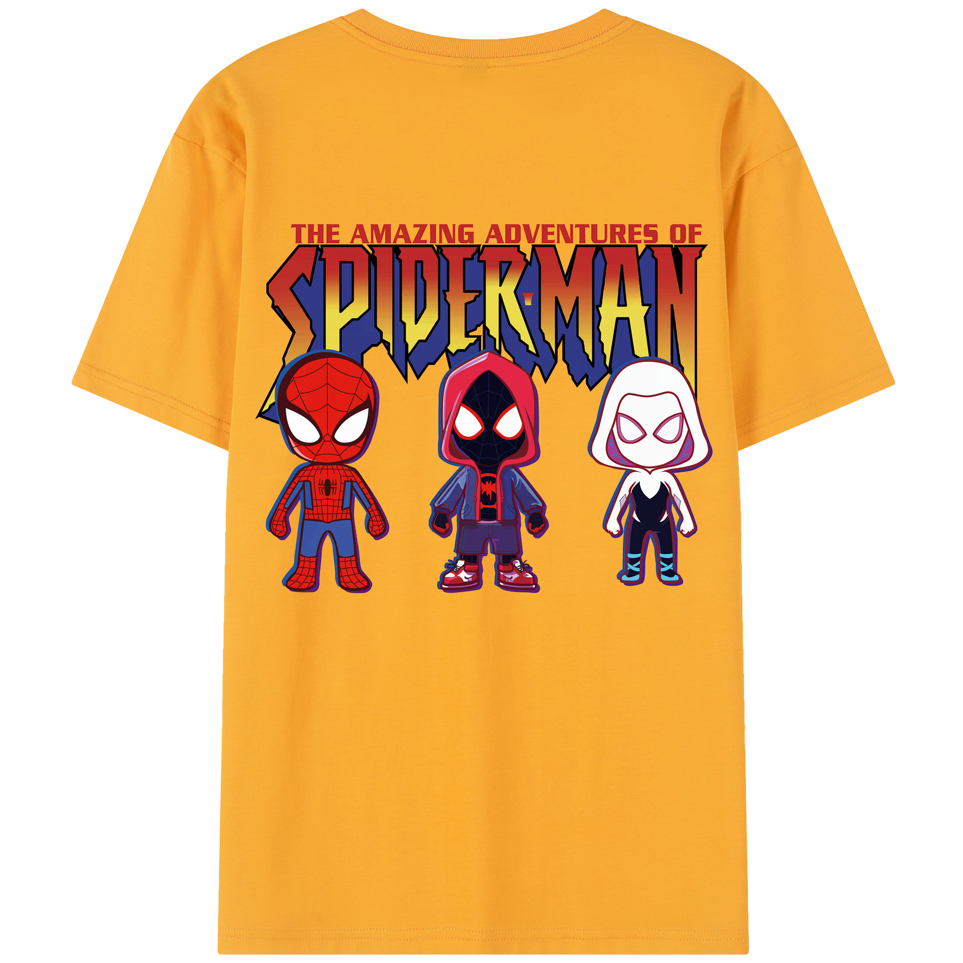 （画像用） Spider Man スパイダーマン レディース半袖Tシャツ(バックプリント)