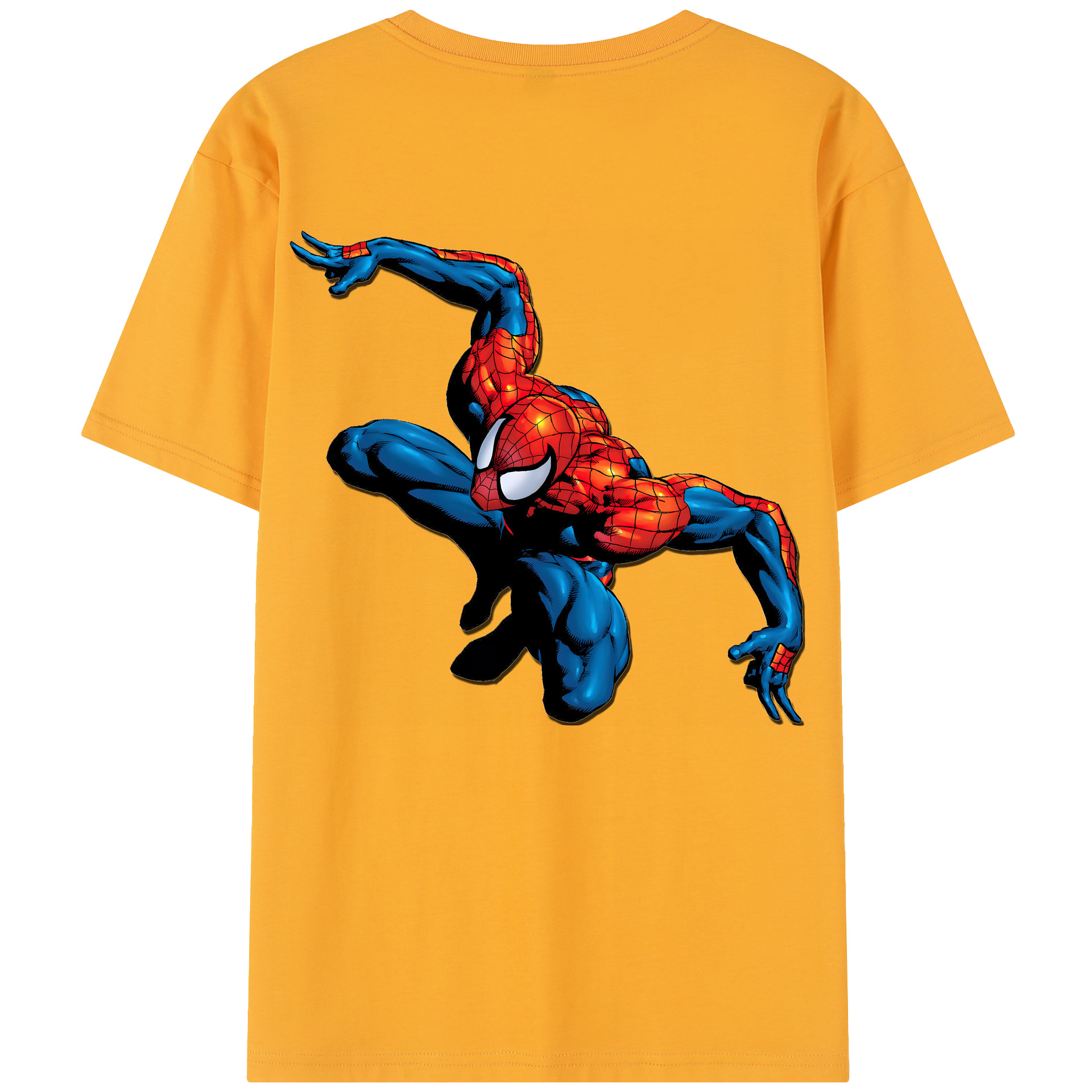 （画像用） Spider Man スパイダーマン レディース半袖Tシャツ(バックプリント)