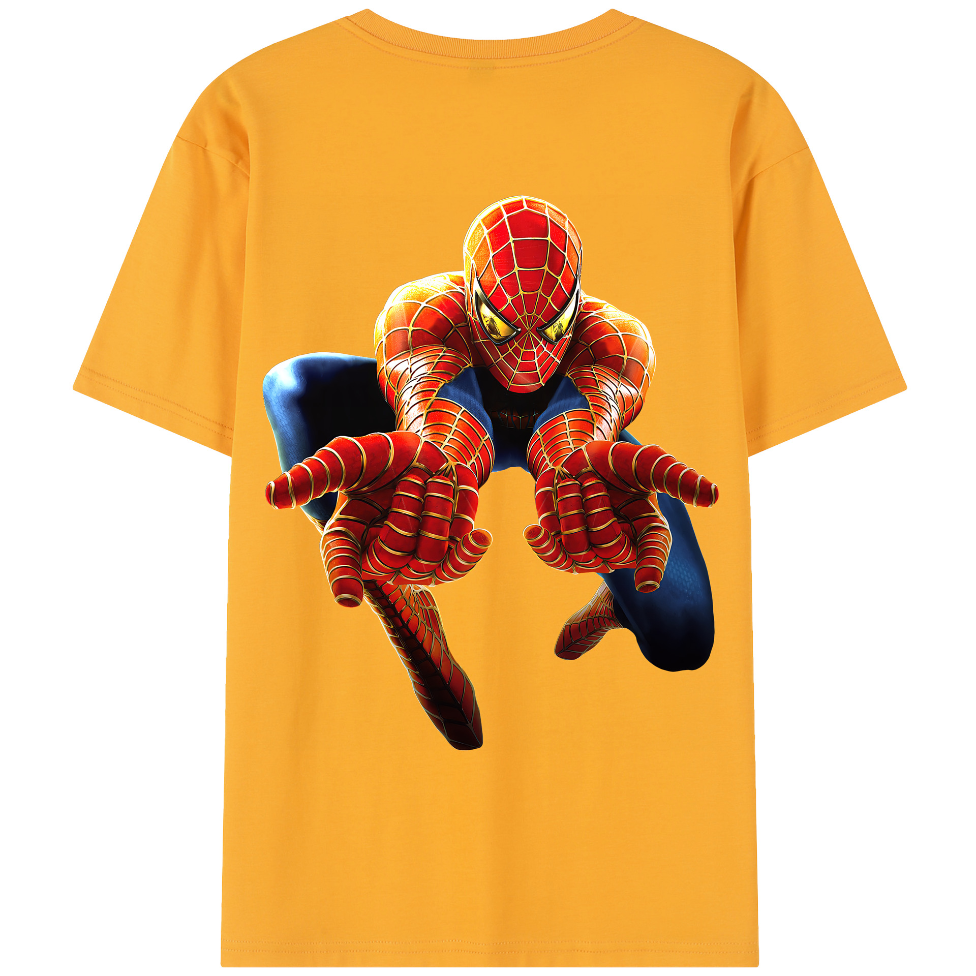 （画像用） Spider Man スパイダーマン レディース半袖Tシャツ(バックプリント)