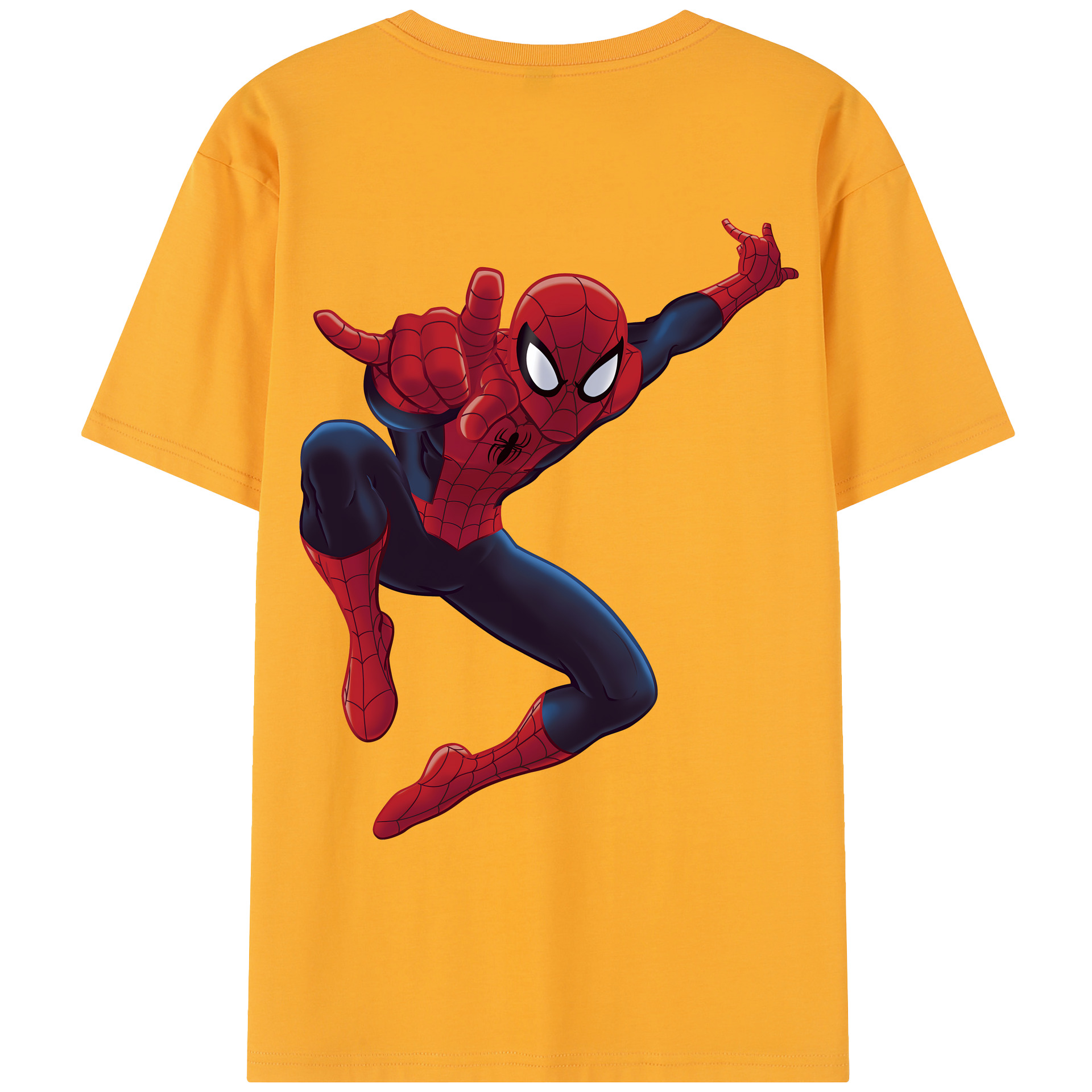 （画像用） Spider Man スパイダーマン レディース半袖Tシャツ(バックプリント)