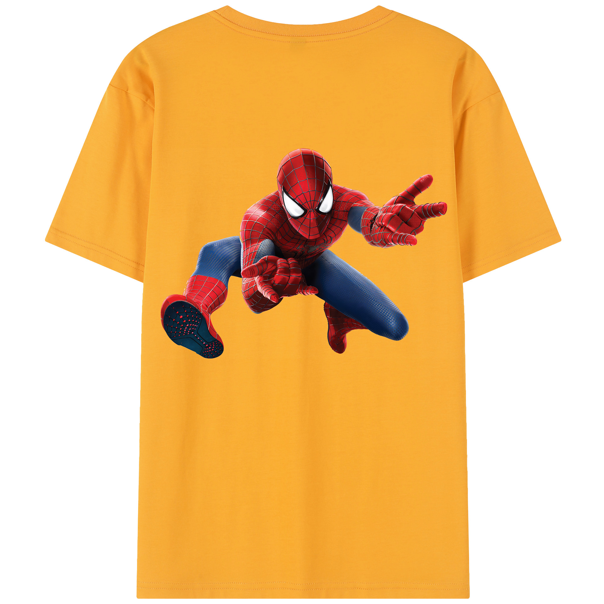 （画像用） Spider Man スパイダーマン レディース半袖Tシャツ(バックプリント)