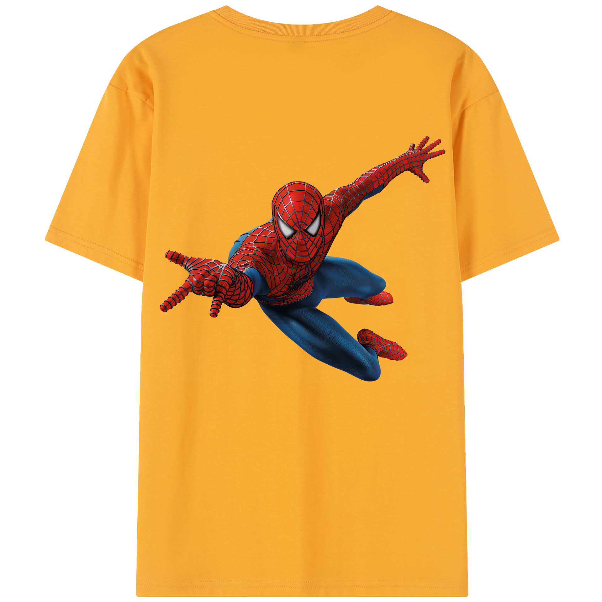 （画像用） Spider Man スパイダーマン レディース半袖Tシャツ(バックプリント)