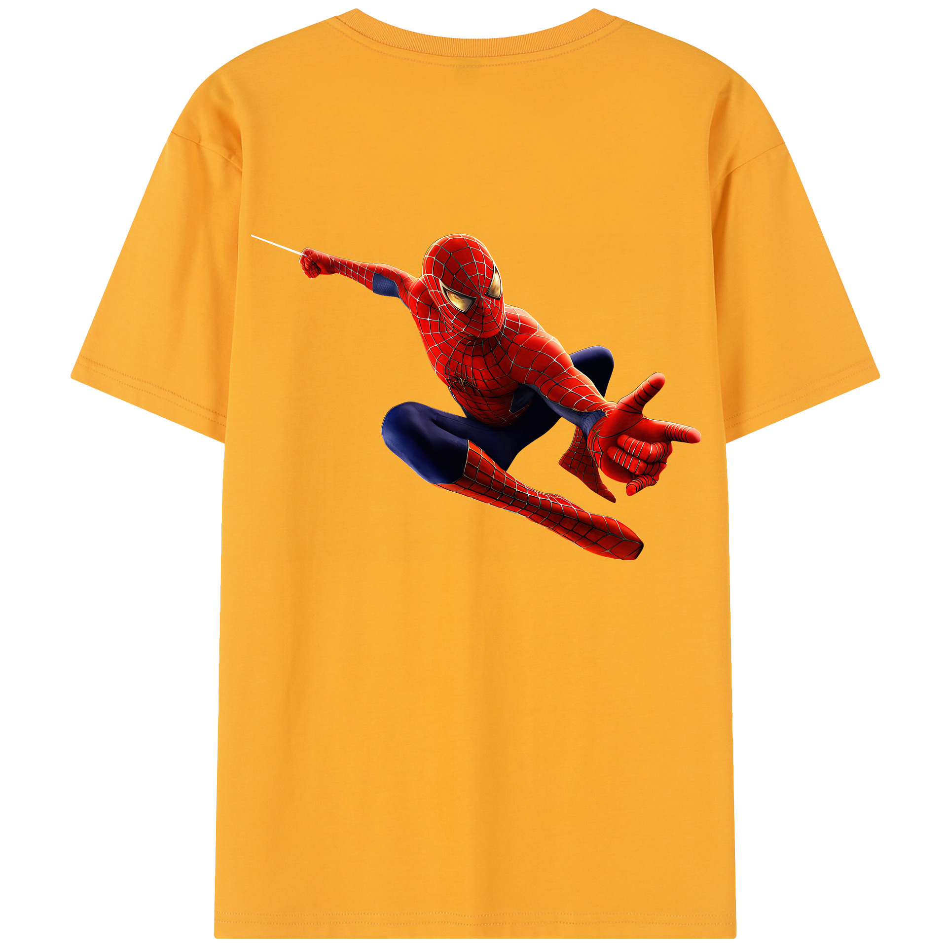 （画像用） Spider Man スパイダーマン レディース半袖Tシャツ(バックプリント)