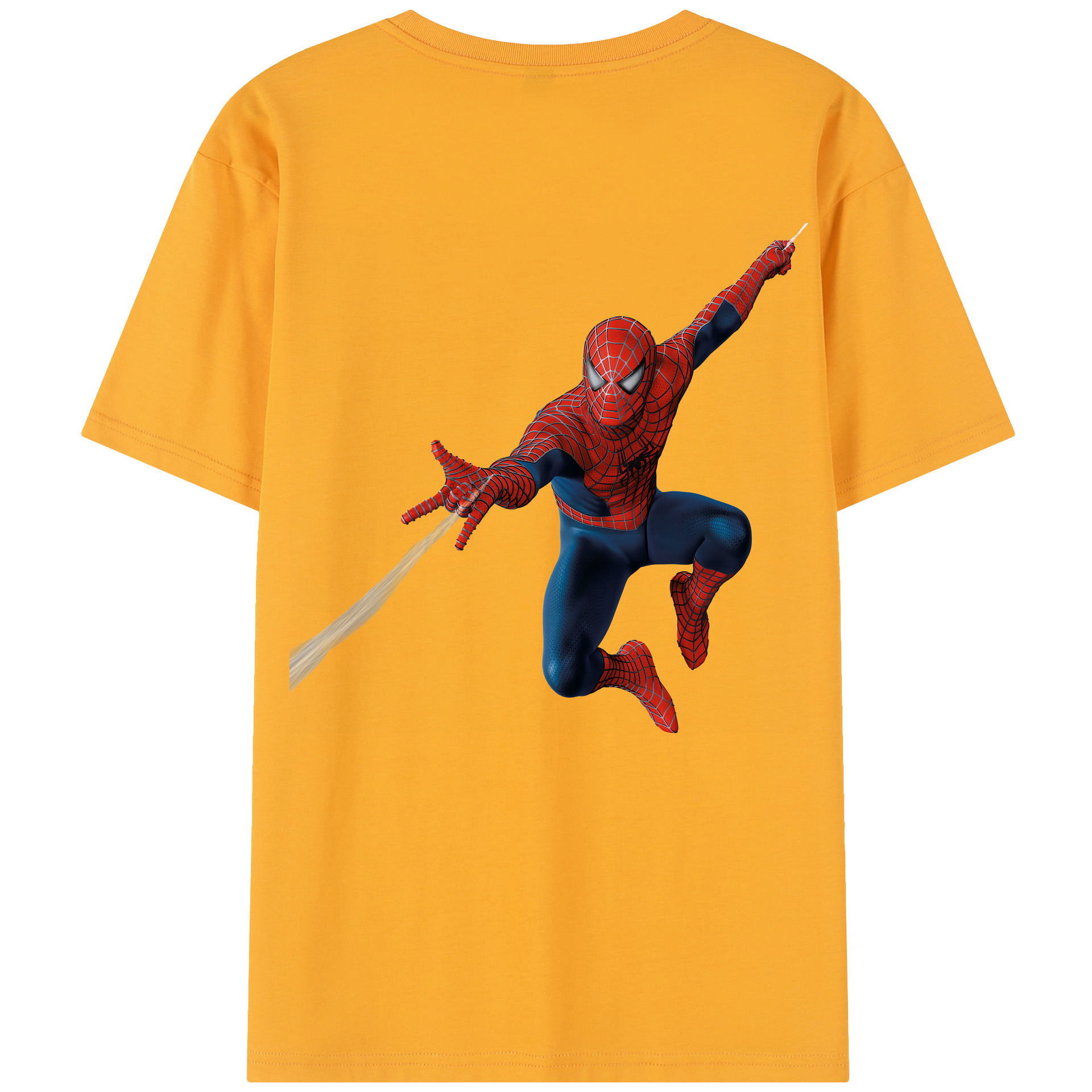 （画像用） Spider Man スパイダーマン レディース半袖Tシャツ(バックプリント)