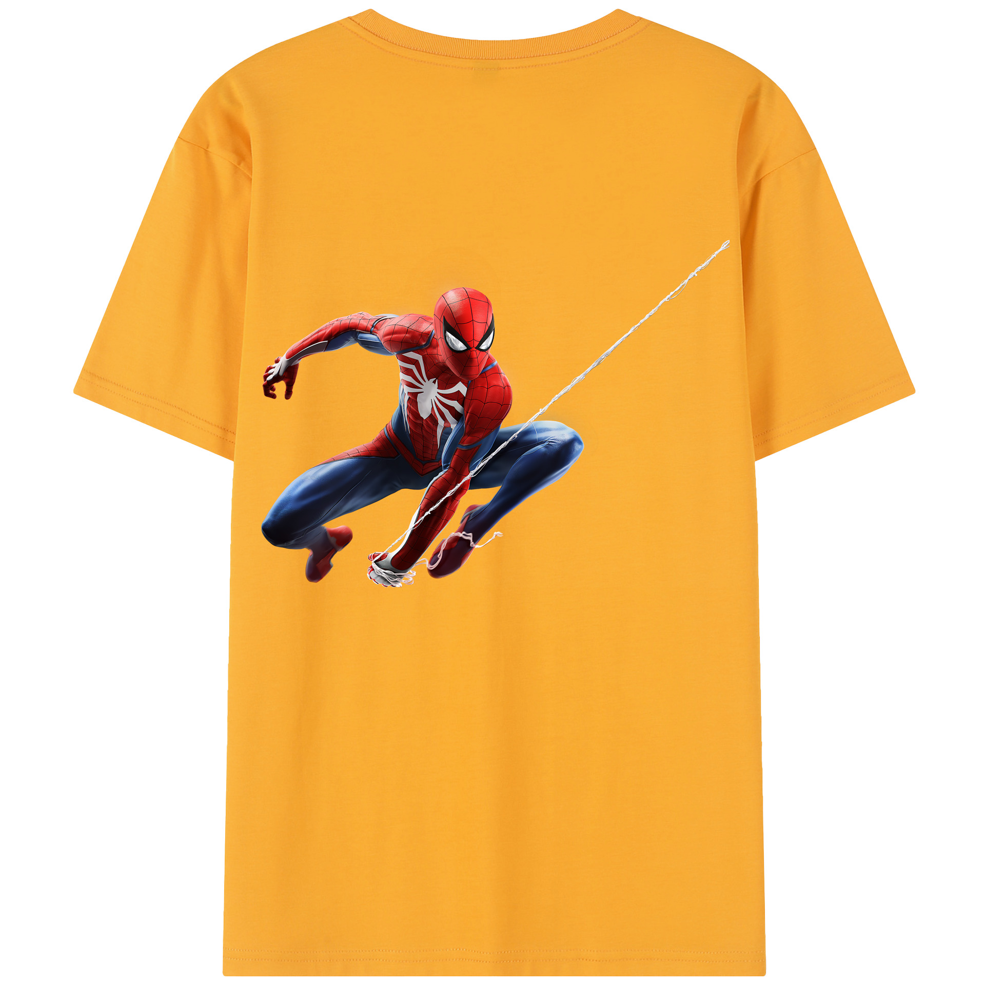 （画像用） Spider Man スパイダーマン レディース半袖Tシャツ(バックプリント)